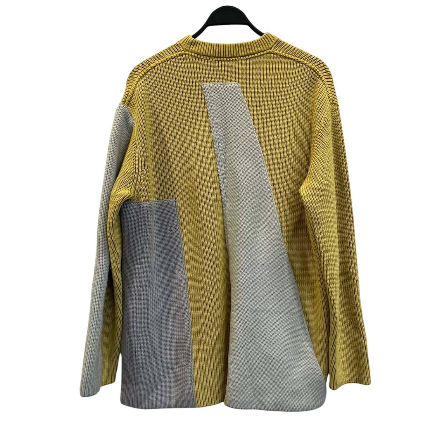 A-COLD-WALL/Heavy Sweater/L/Cotton/GRY/Gray/Yellow Sweater view 2