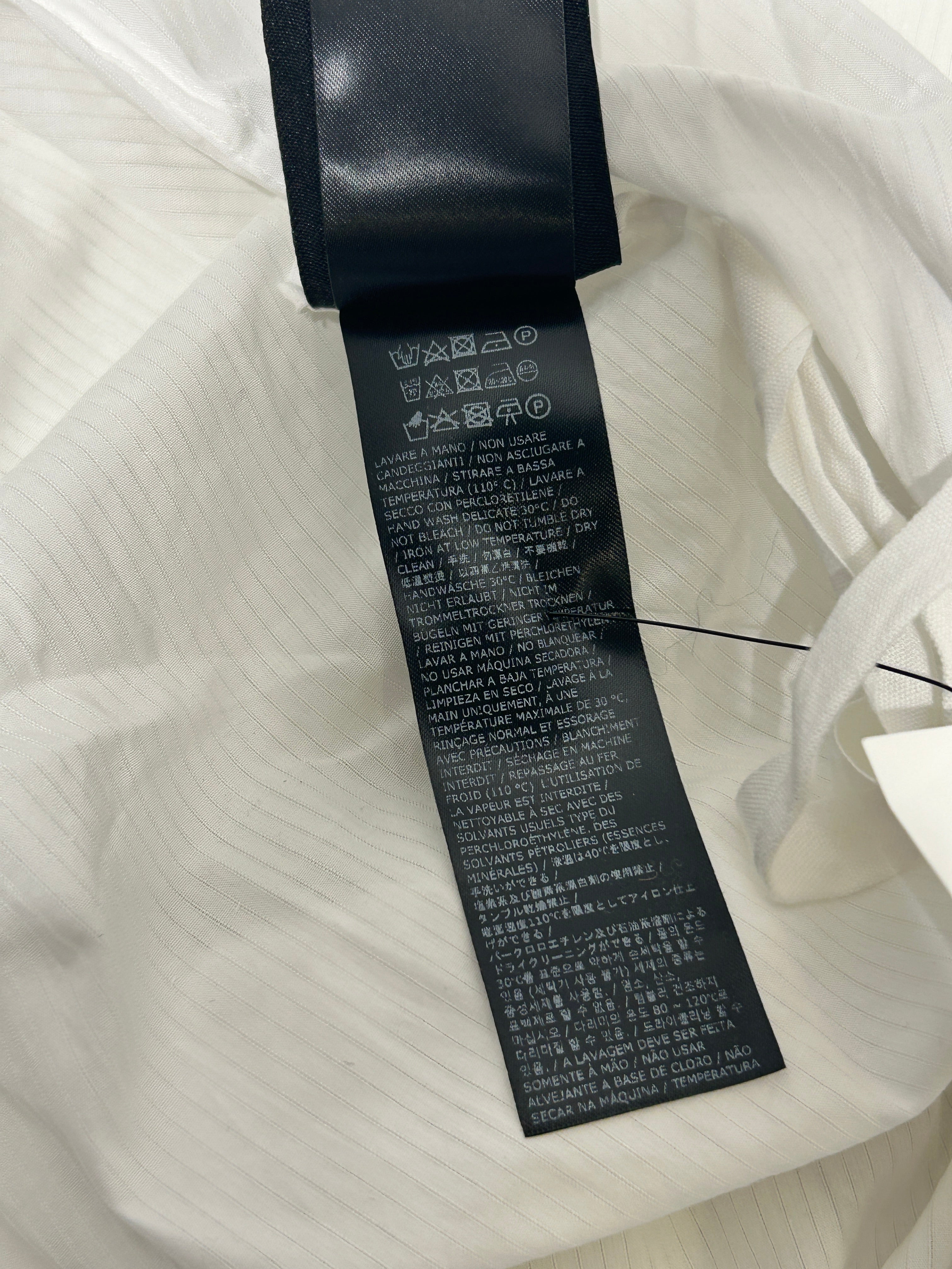 ANN DEMEULEMEESTER/SS Shirt/40/Cotton/WHT/TANK BUTTON UP LONG TOP view 4