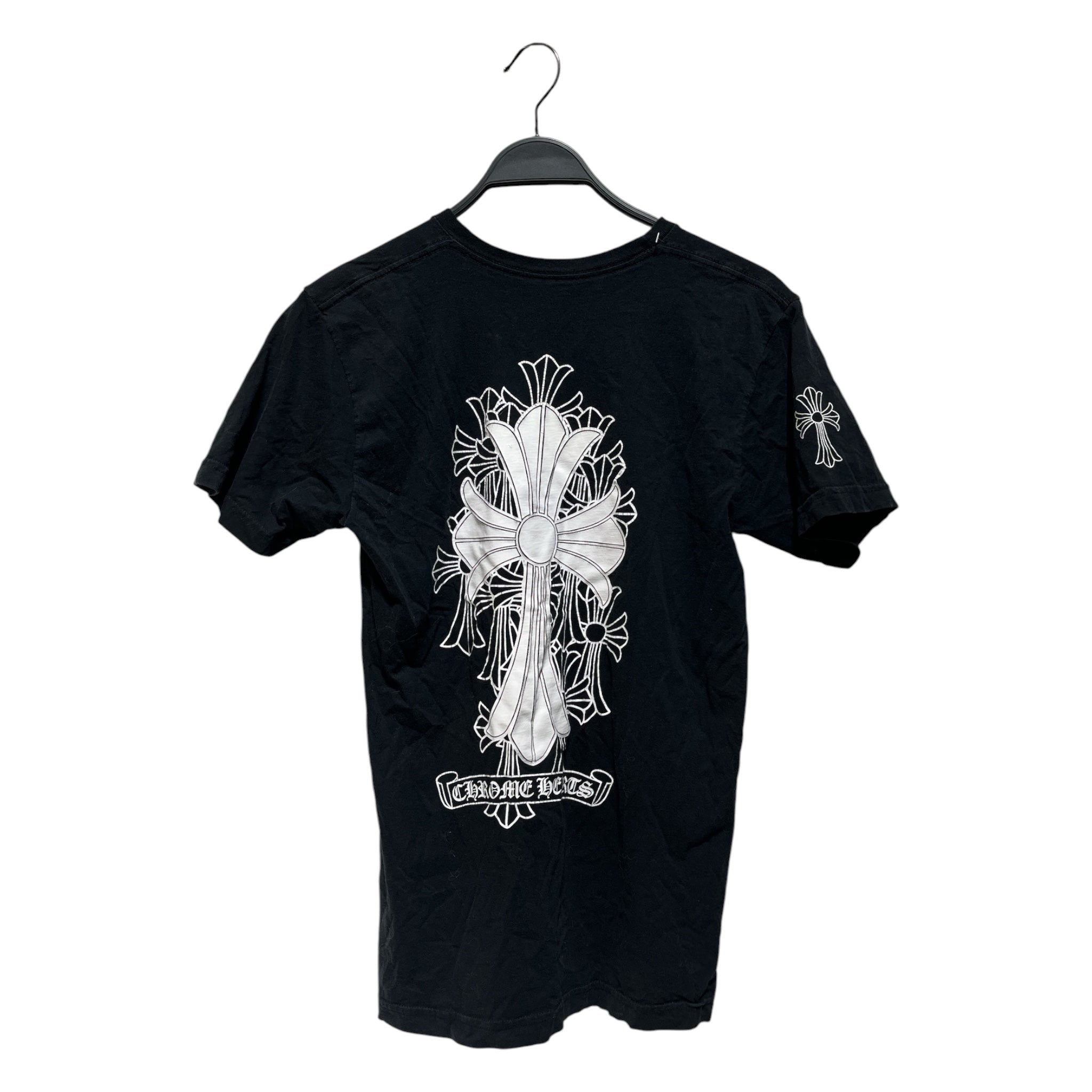 CHROME HEARTS/T-Shirt/M/Cotton/BLK/Cemetery Graphic view 2