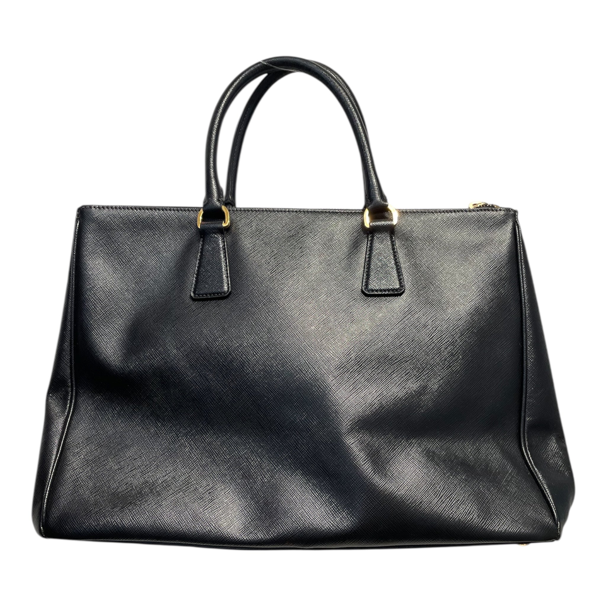 PRADA/Tote Bag/Leather/BLK/Saffiano Galleria Large Tote view 2