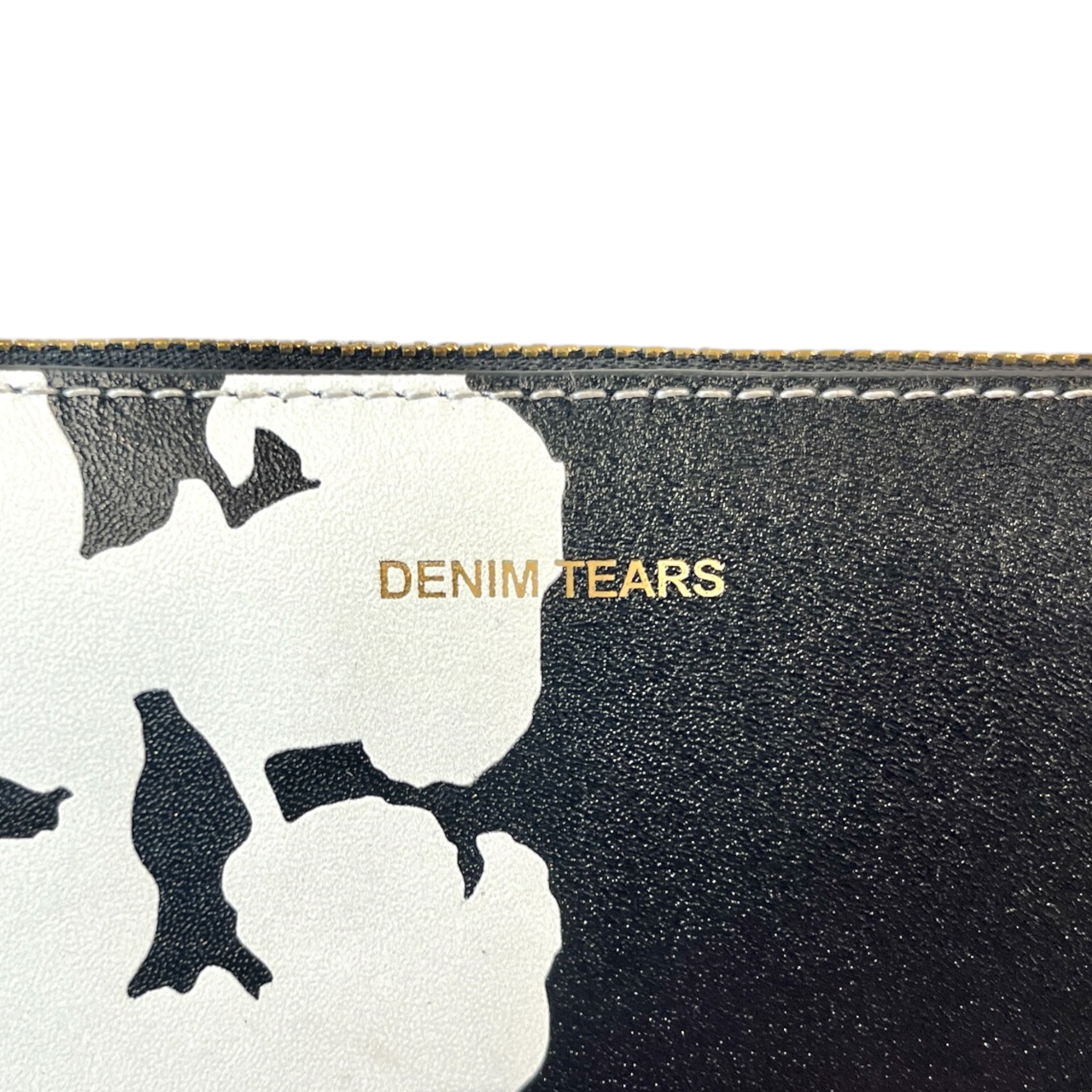 COMME des GARCONS/DENIM TEARS/Pouch/All Over Print/Leather/BLK/COTTON WREATH ZIP view 3
