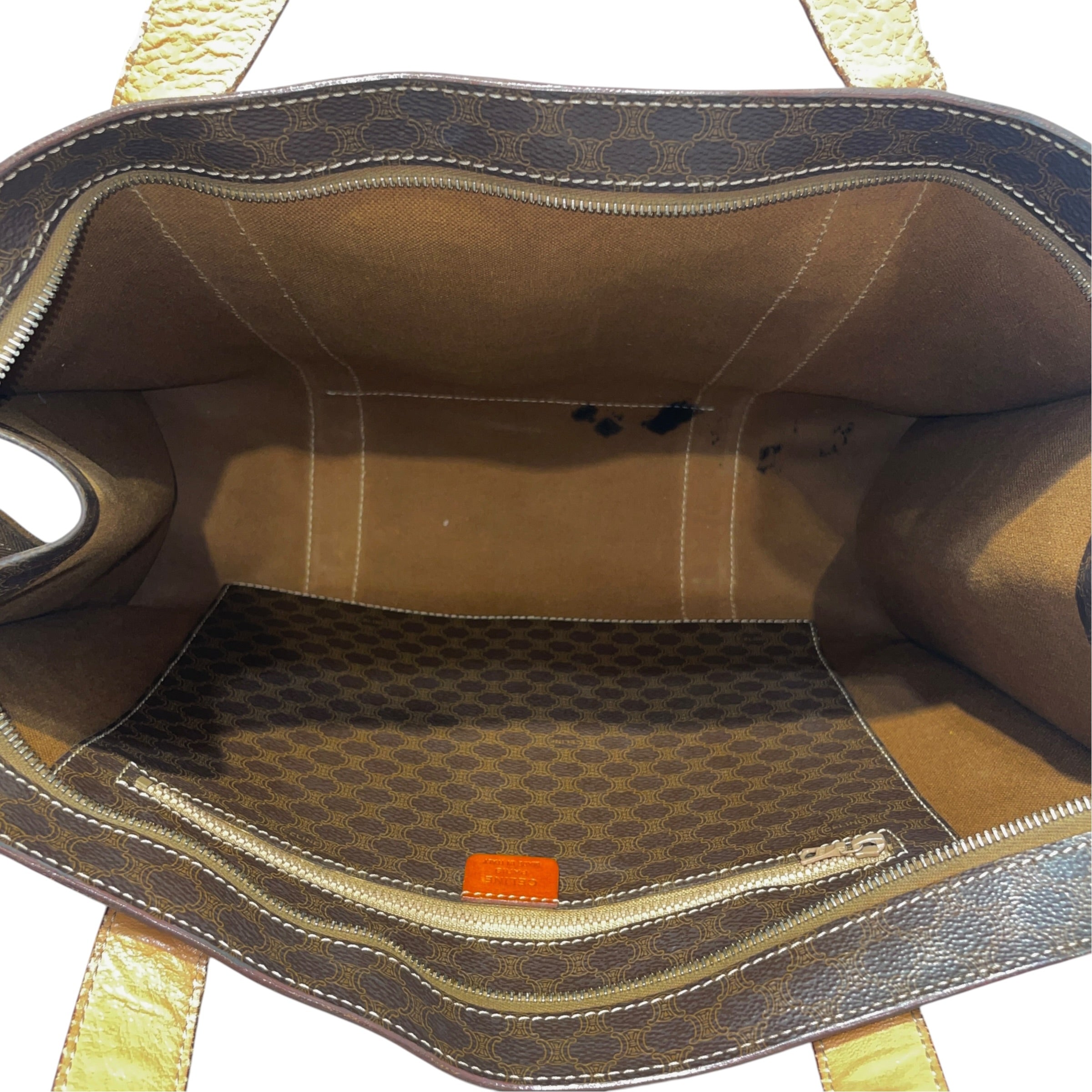 CELINE/Hand Bag/Monogram/Leather/BRW/Monogram Handbag view 4