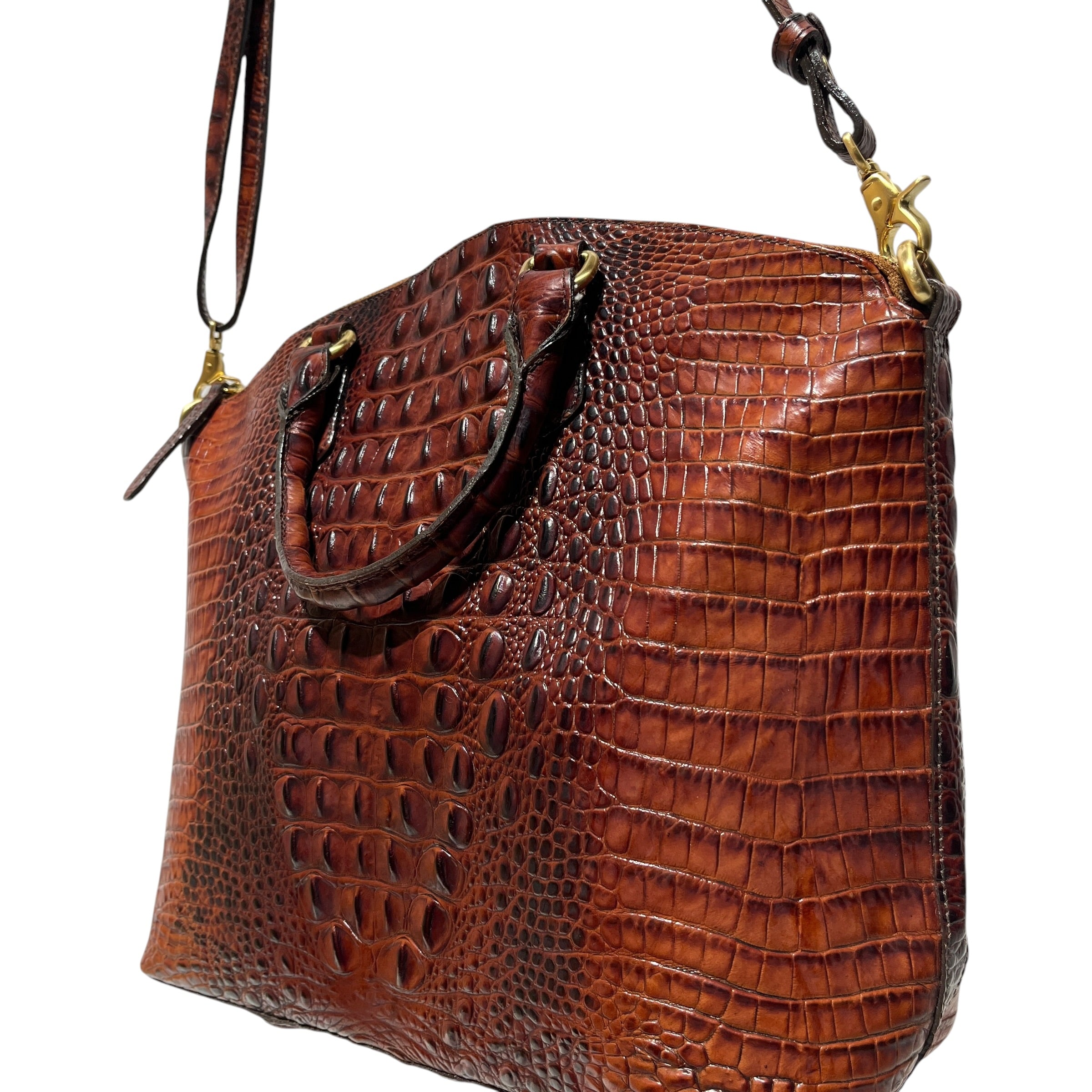 Brahmin/Hand Bag/Animal Pattern/Leather/BRW/Duxbury Satchel view 4