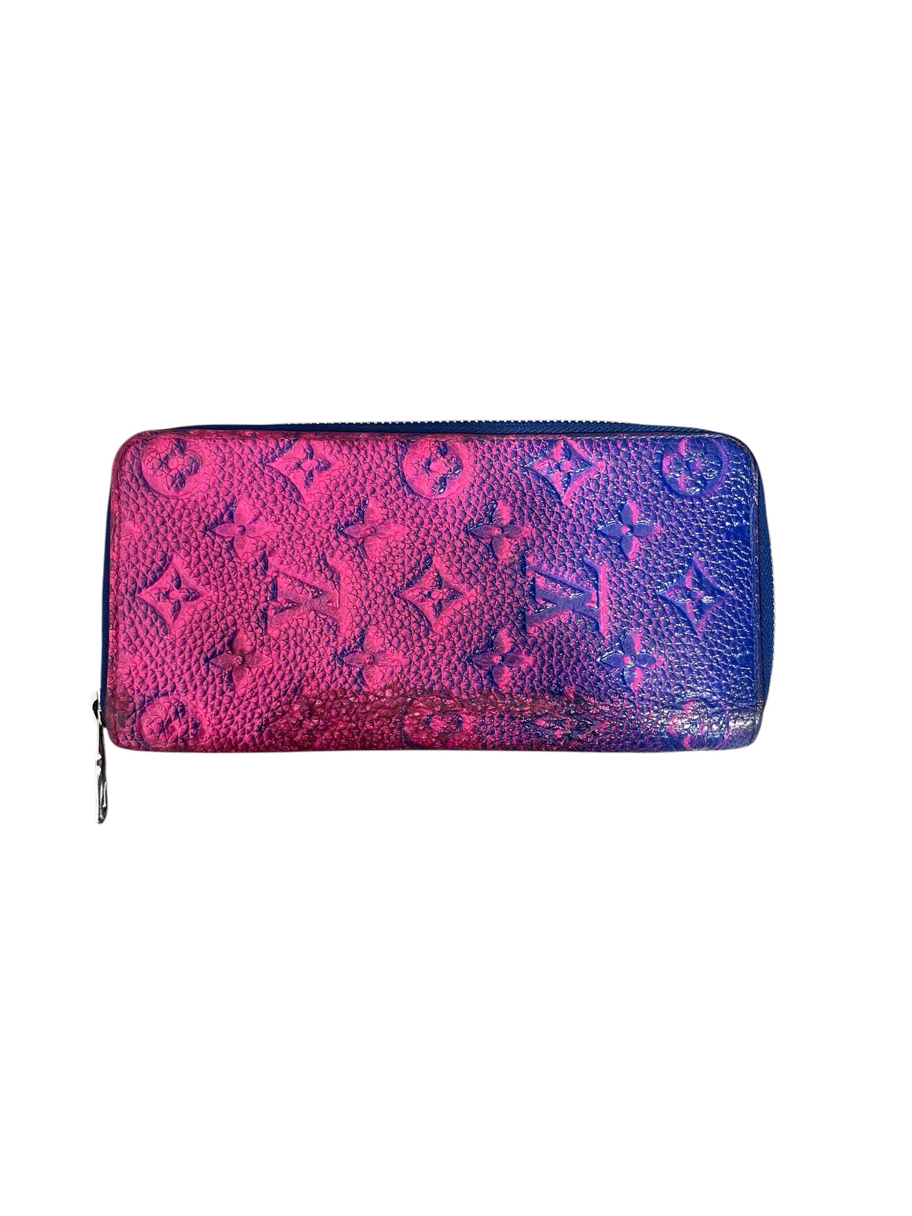 LOUIS VUITTON/Long Wallet/Hombre Check/Leather/MLT/L's/HOMBRE BLUE PINK LV MONOGRAM view 2