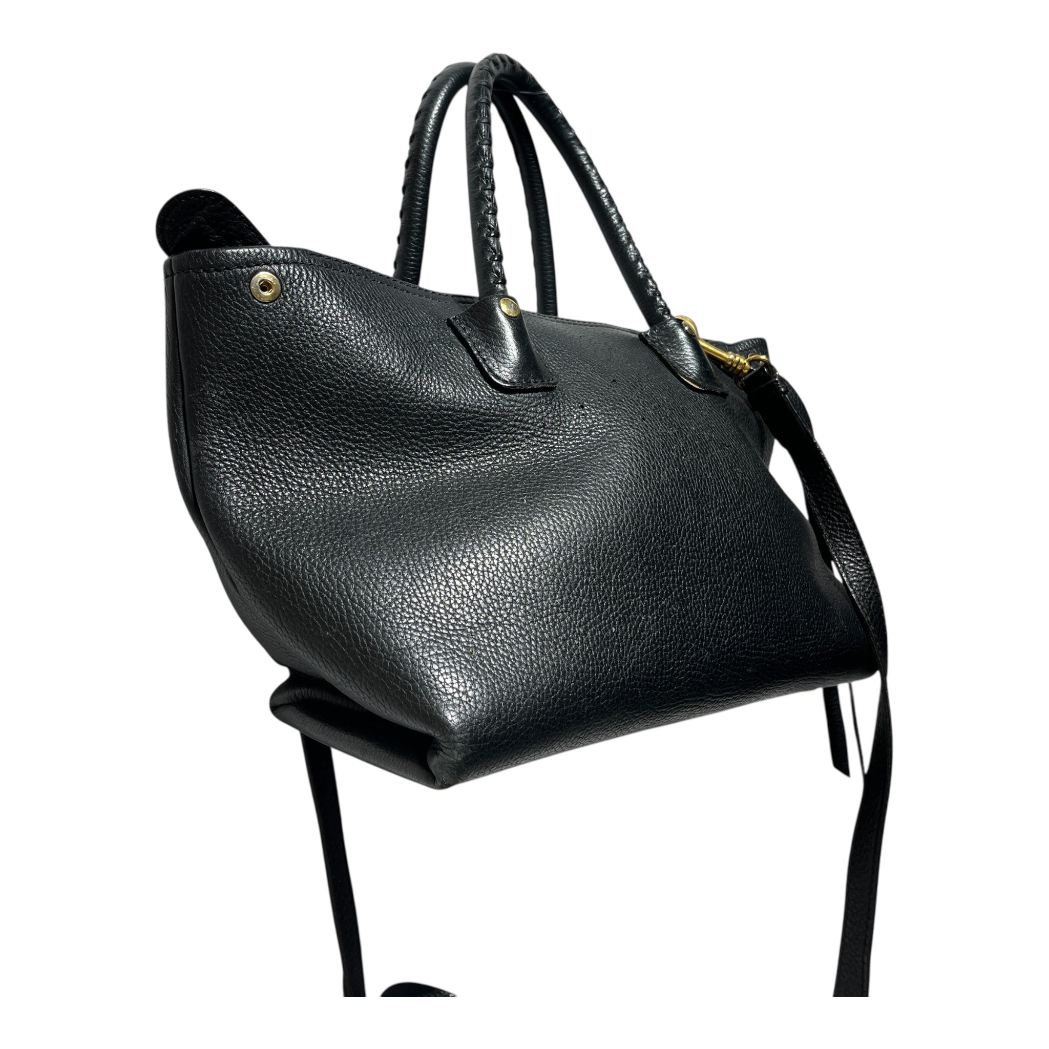Alexander McQueen/Cross Body Bag/Leather/BLK/WHIPSTICHED FOLK TOTE view 4