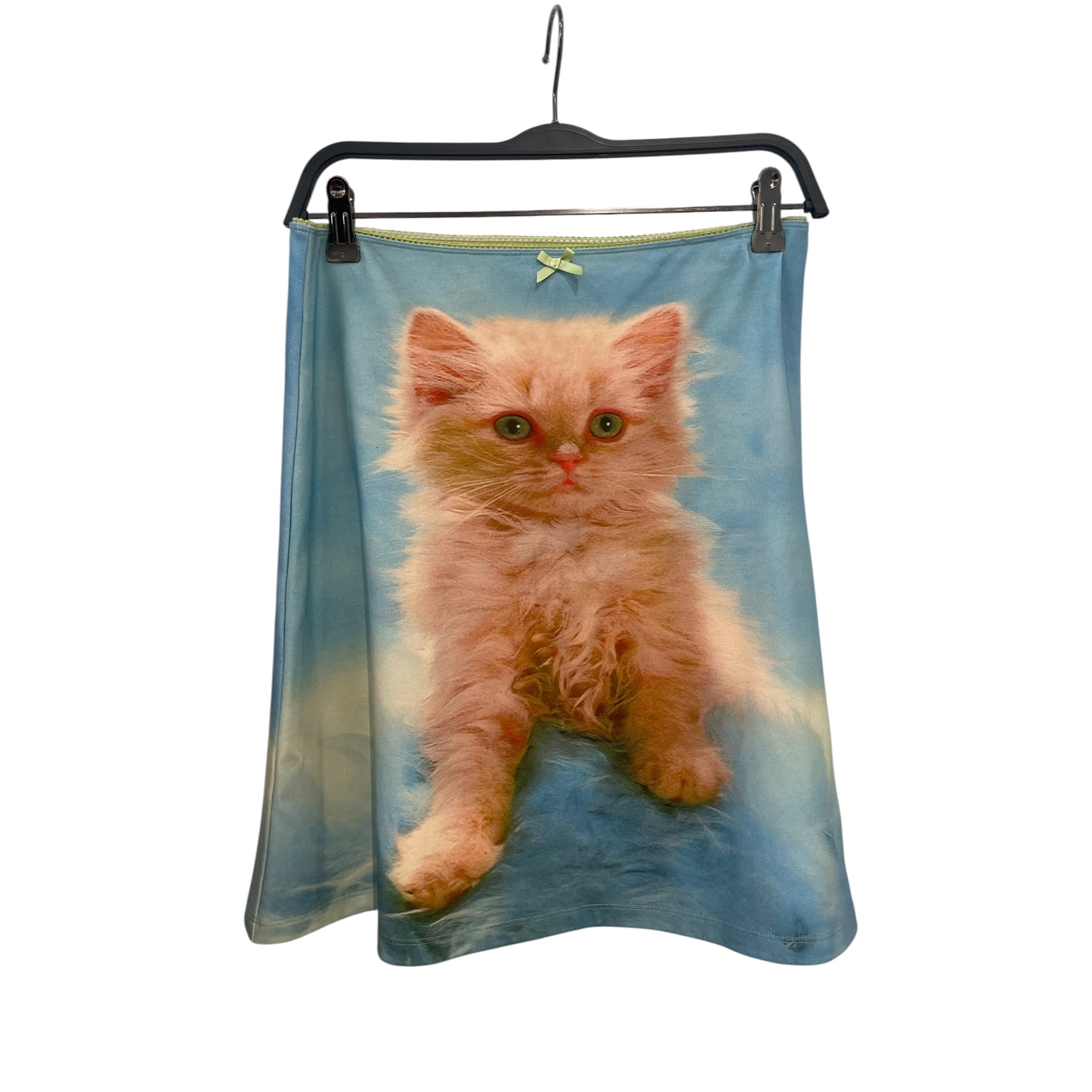 Tyler McGillivary /Skirt/S/All Over Print/Polyester/BLU/A-Line/cat portrait slip view 1