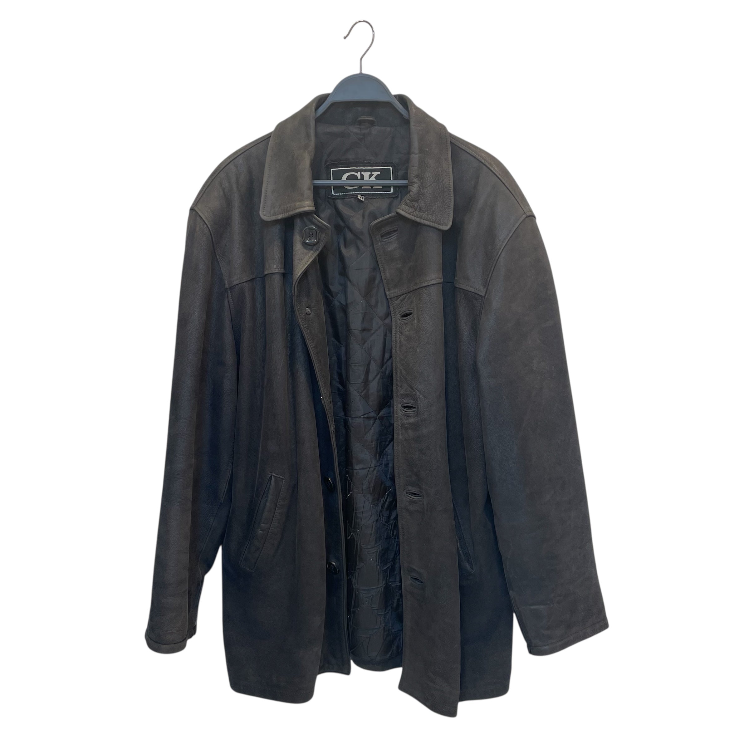 Vintage/Riders Jkt (S)/XXL/Leather/BLK/deerskin leather CK view 2