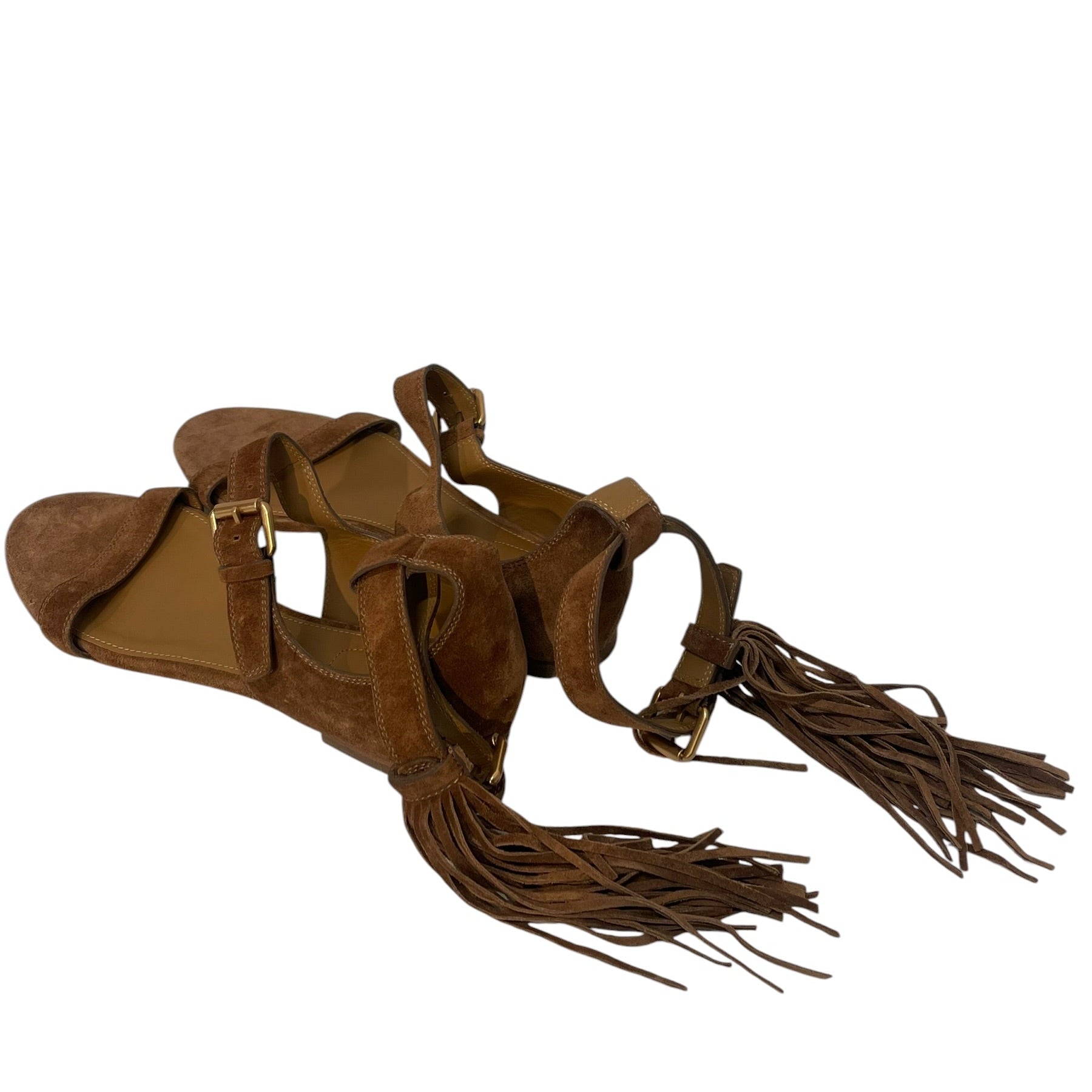 Chloe/Sandals/EU 38/Leather/CML/Frindge Flats view 2