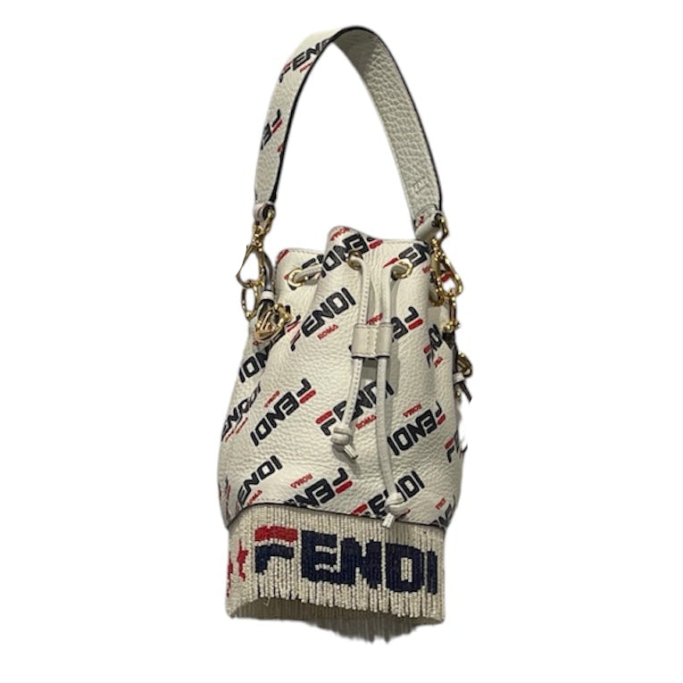 FENDI/FILA/Hand Bag/Monogram/Leather/WHT/MINI MON TRESOR view 1