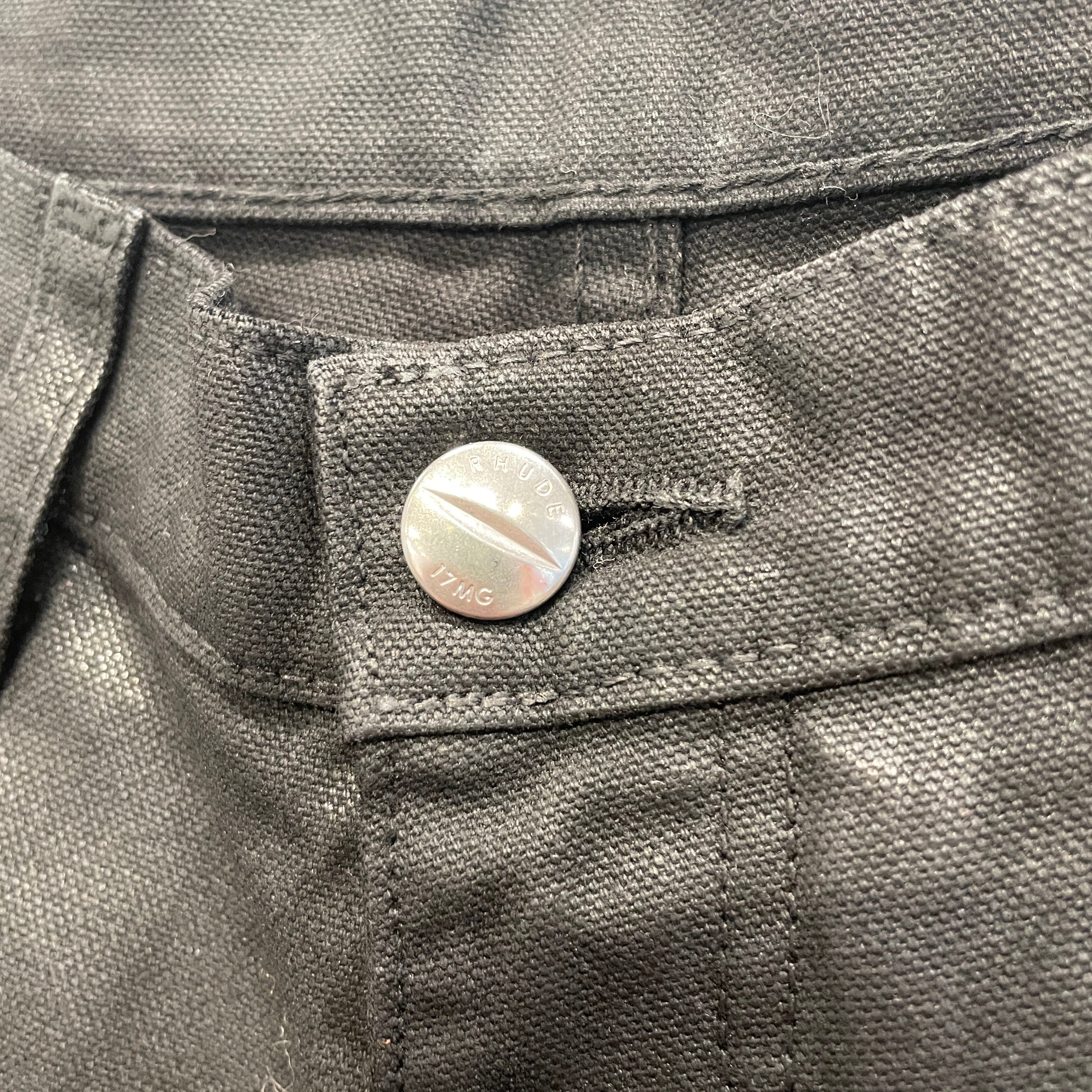 RHUDE/Pants/S/Denim/BLK/reza double knee wac carpenter view 6