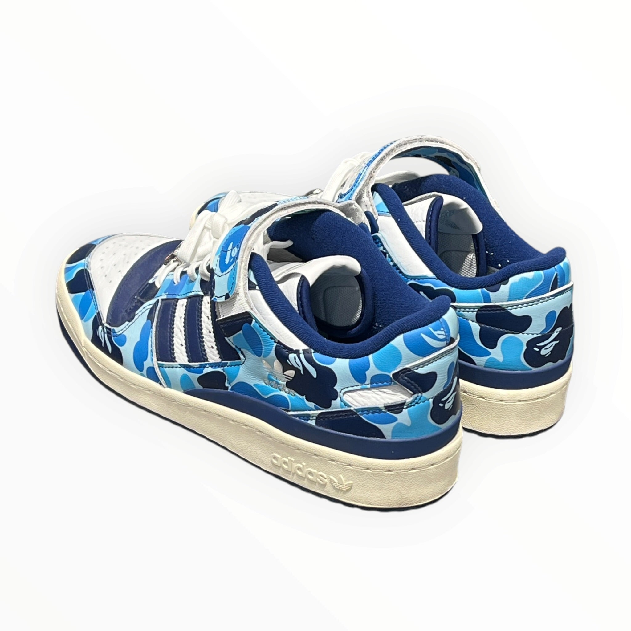 adidas/A BATHING APE/Low-Sneakers/US 12/Leather/BLU/FORUM 84 view 2