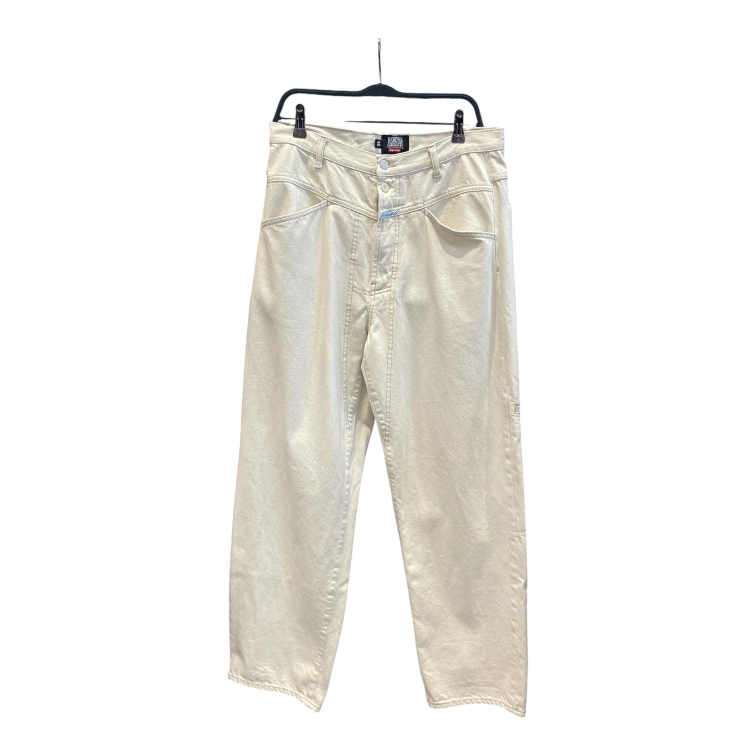 Supreme/Pants/32/Cotton/WHT/white SupremeXGirbaud pants view 1