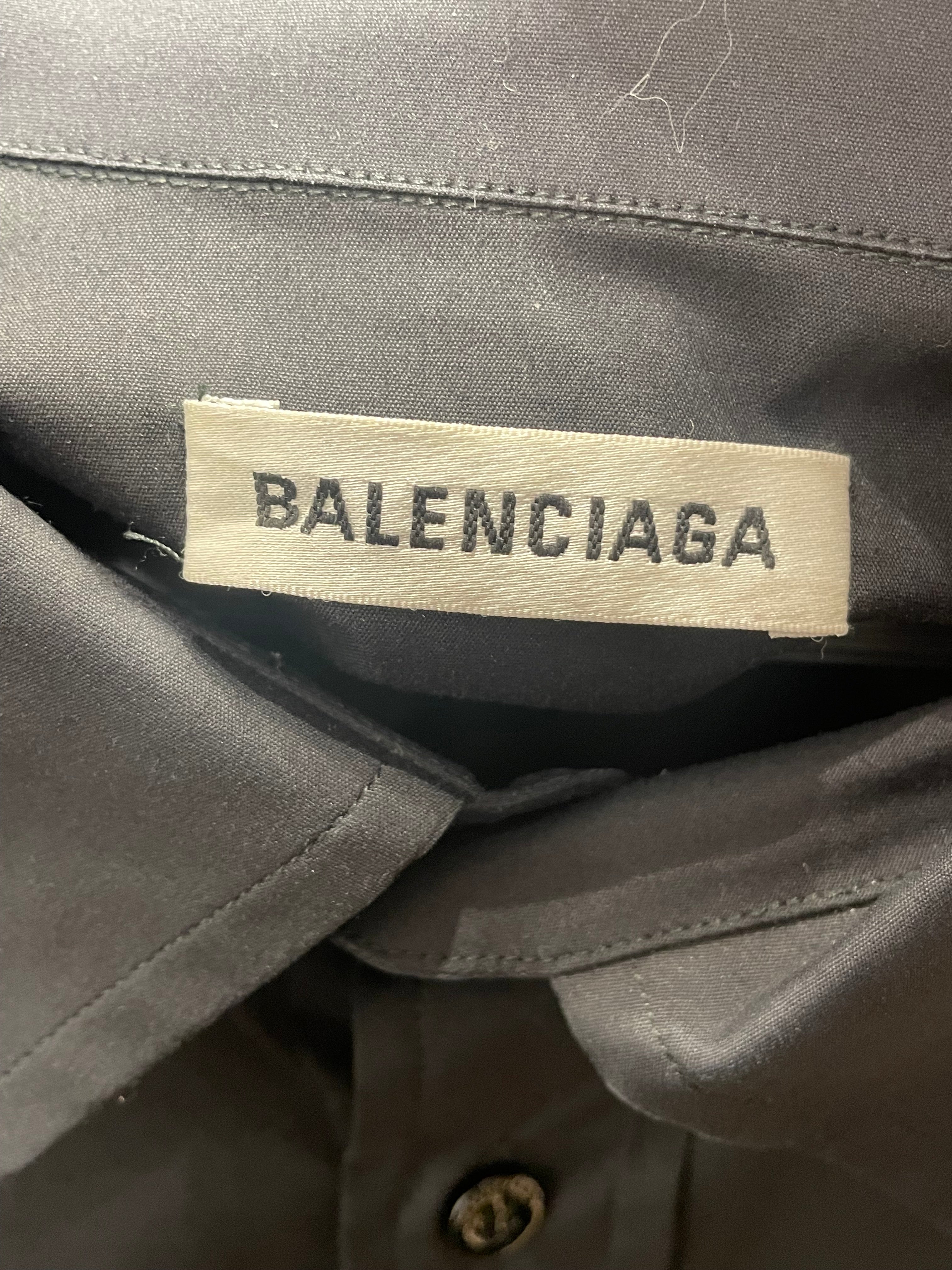 BALENCIAGA/LS Shirt/36/Cotton/BLK/ view 3