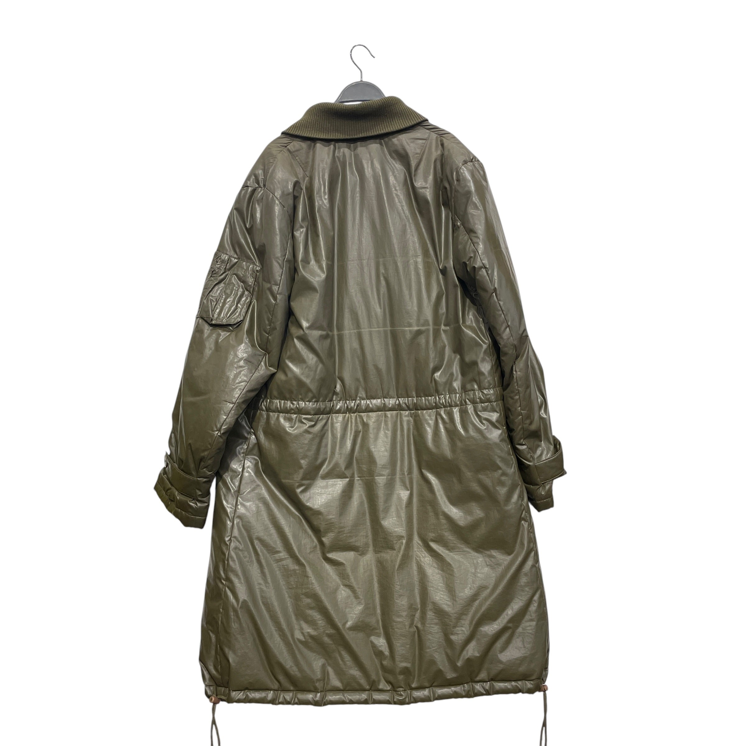 Y-3/Puffer Jkt/M/Polyester/KHK/LONG PARKA view 2