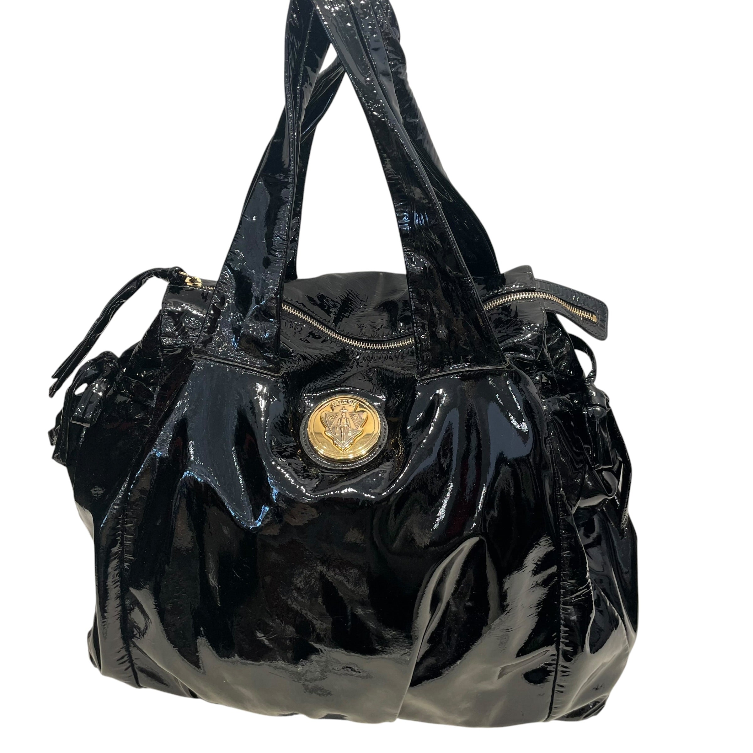 GUCCI/Tote Bag/Leather/BLK/hysteria patent vinyl view 3