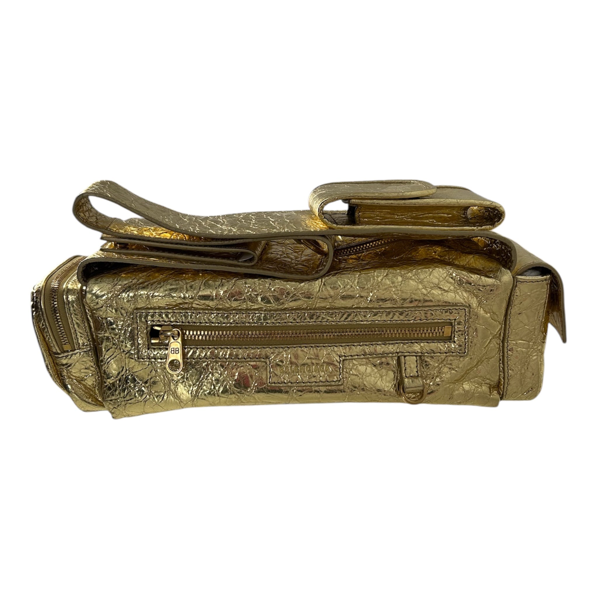 BALENCIAGA/Bag/S/Leather/GLD/superbusy, wit many holders view 2