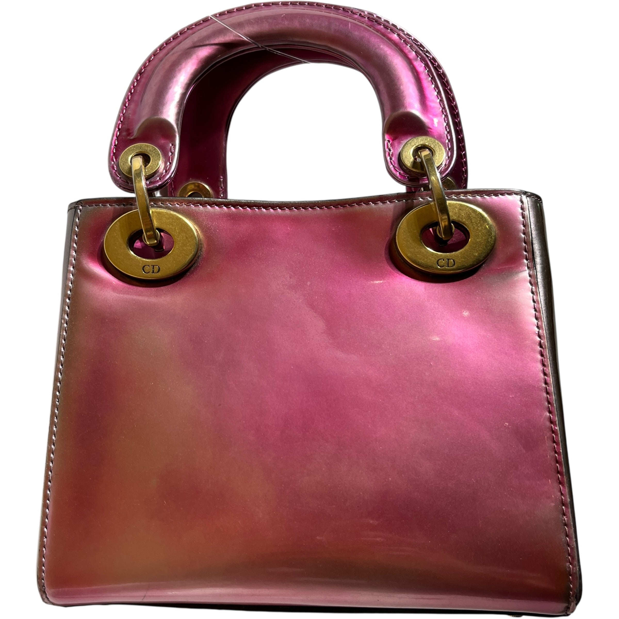 Christian Dior/Hand Bag/All Over Print/Leather/PNK/MINI LADY DIOR view 3