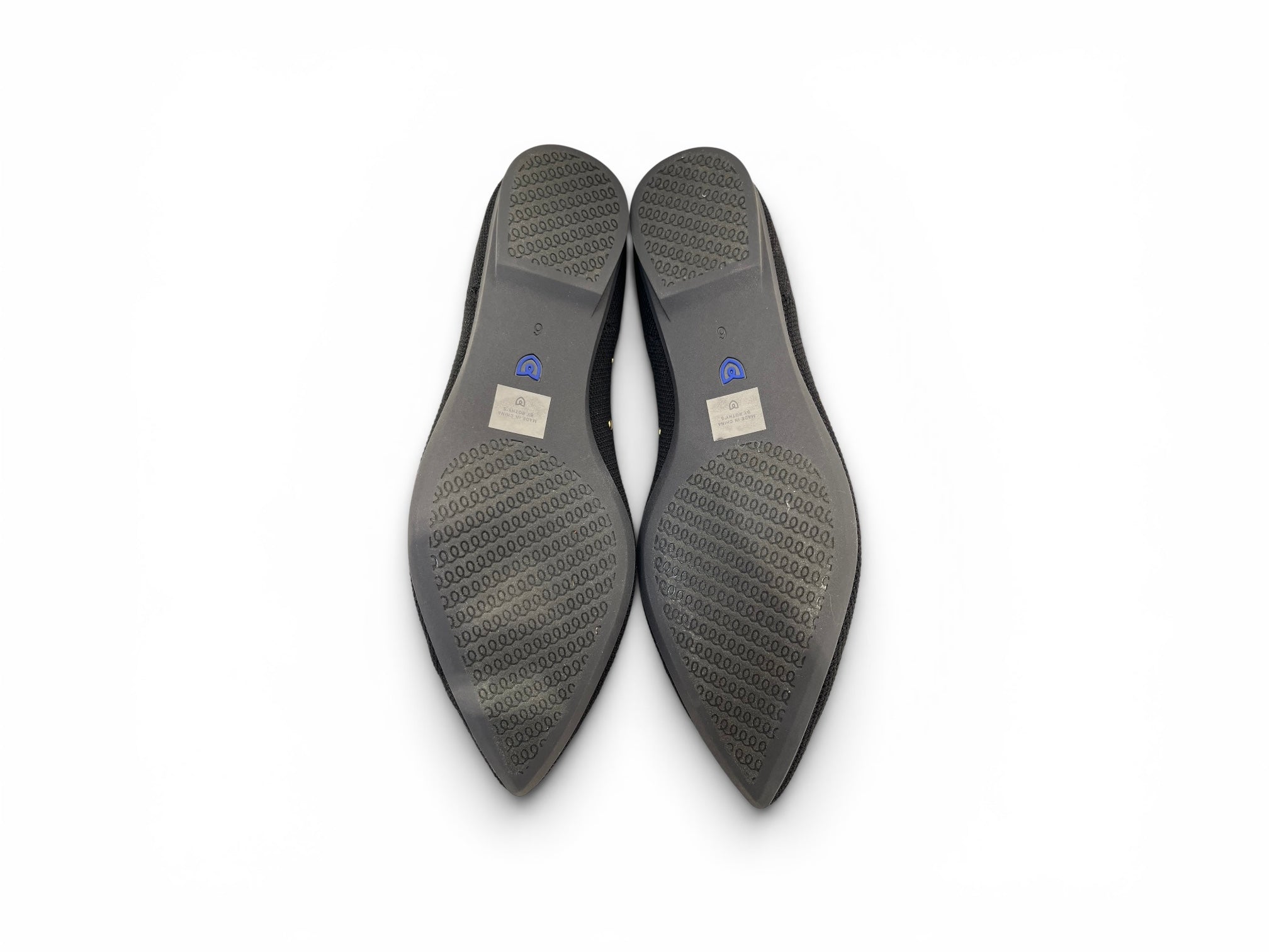 Rothy's/Flat Shoes/US 6/Cotton/BLK/Gold rivets view 4