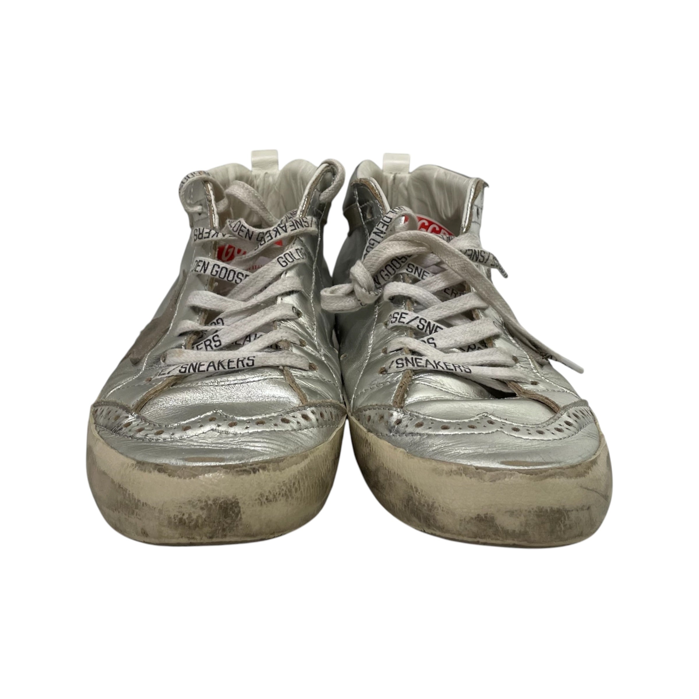 GOLDEN GOOSE/Hi-Sneakers/EU 39/Graphic/SLV/GG Midstar view 5
