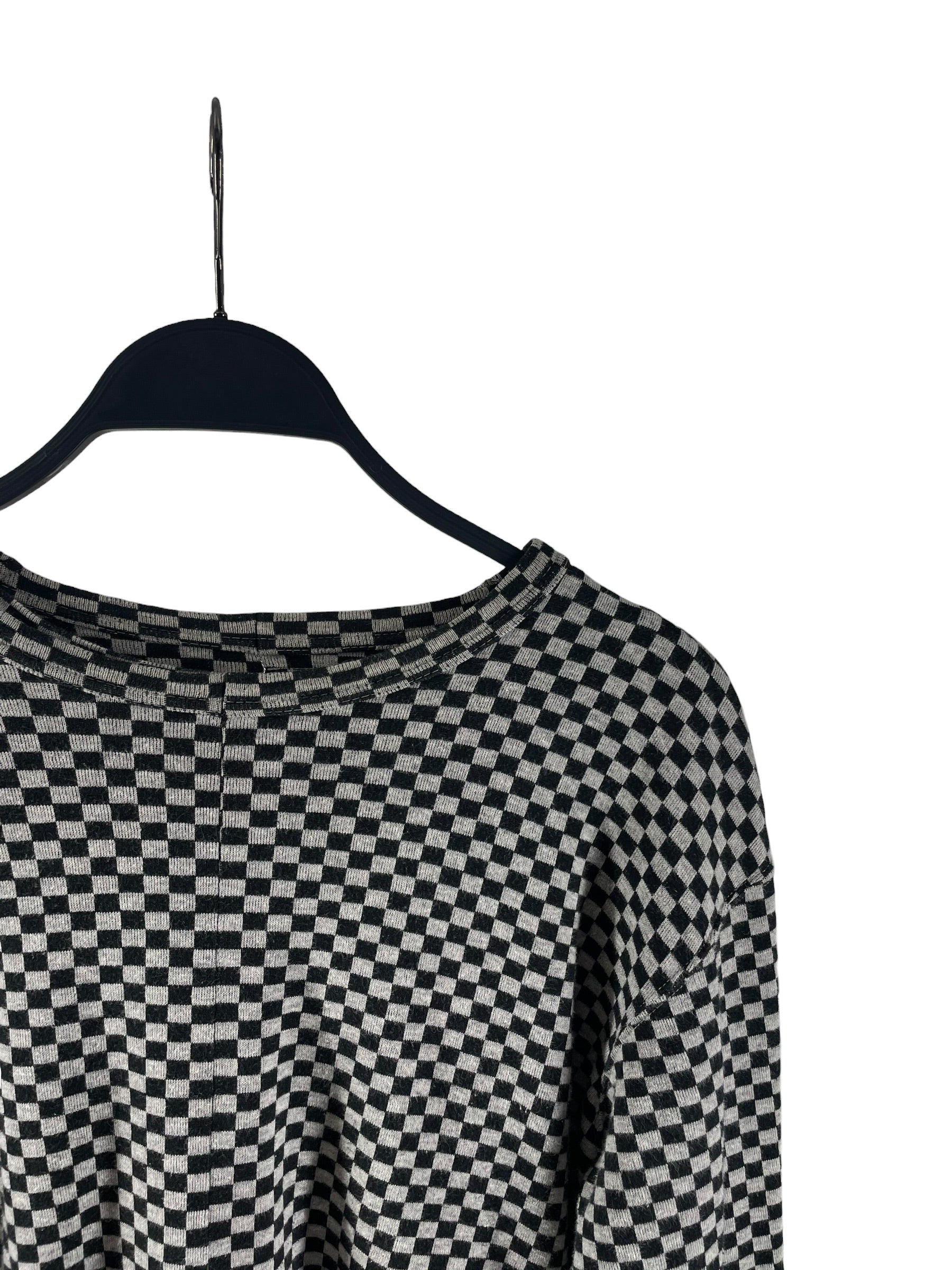 COMME des GARCONS/LS T-Shirt/M/Cotton/GRY/All Over Print/CHECKER AD1999 view 4
