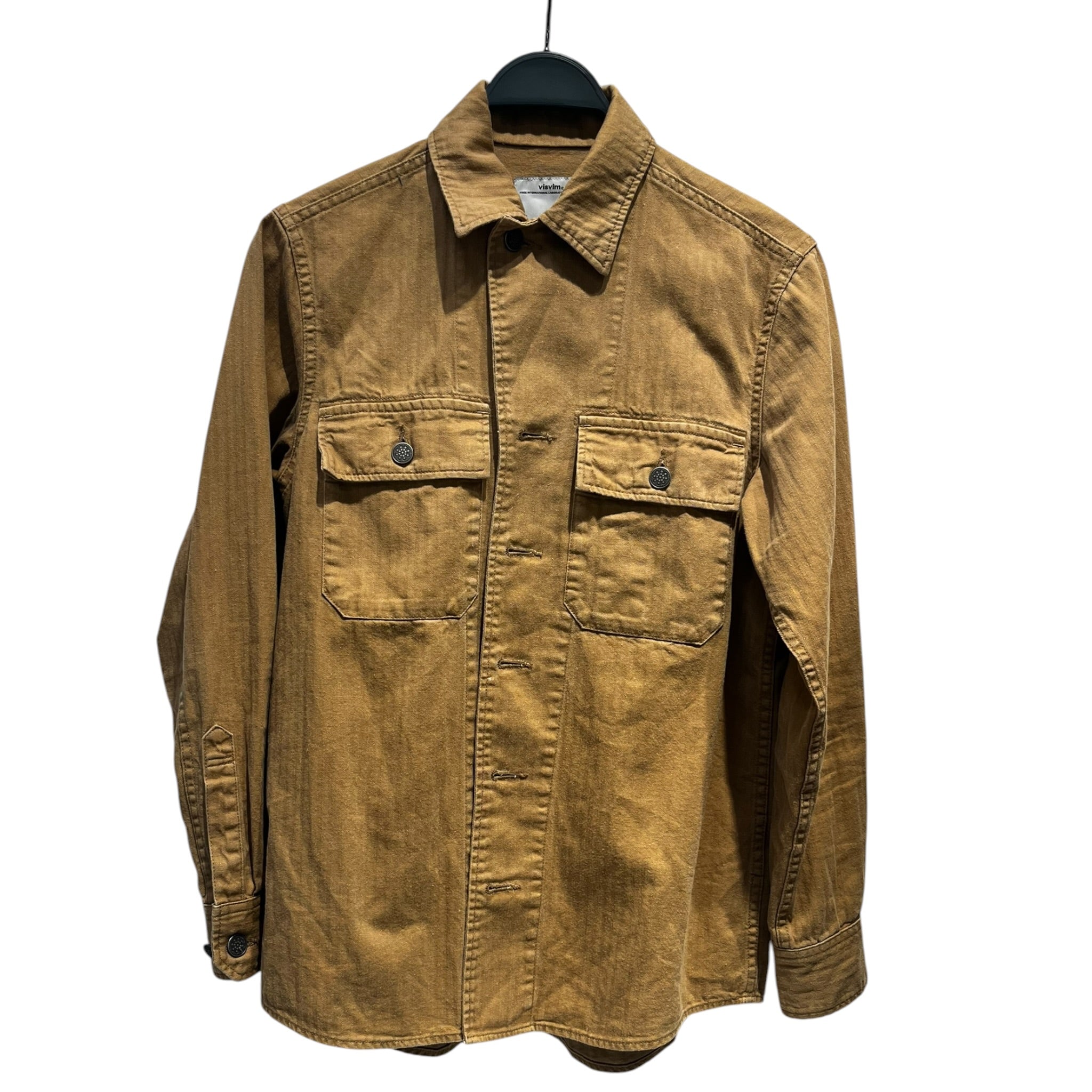 visvim/LS Shirt/2/Cotton/BEG/Herringbone Shacket view 1