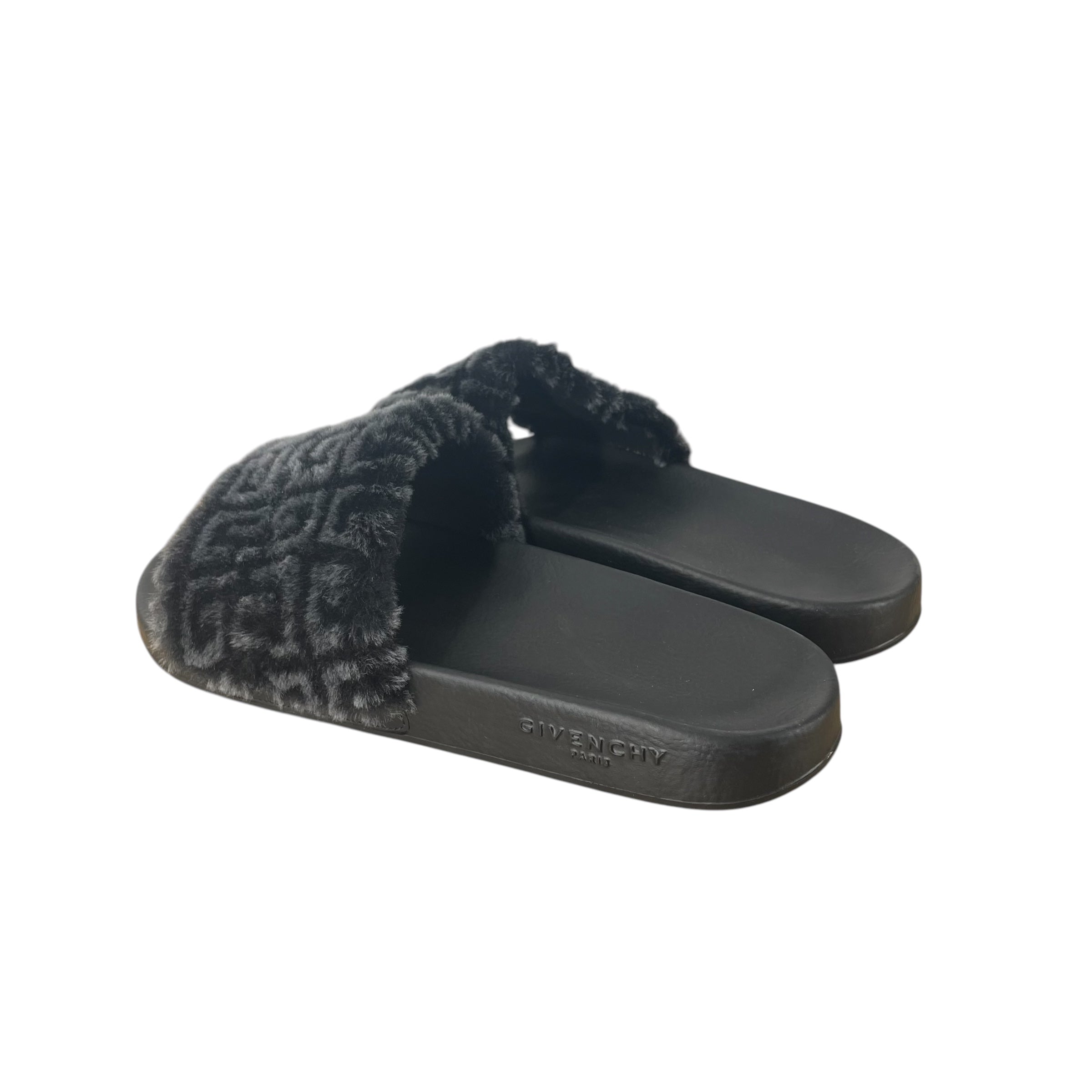 GIVENCHY/Sandals/EU 44/Cotton/GRY/G FUZZY SANDAL view 2