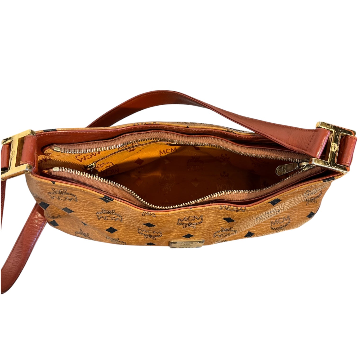 MCM/Bag/Monogram/Leather/CML/VISETOS COGNAC PURSE view 4