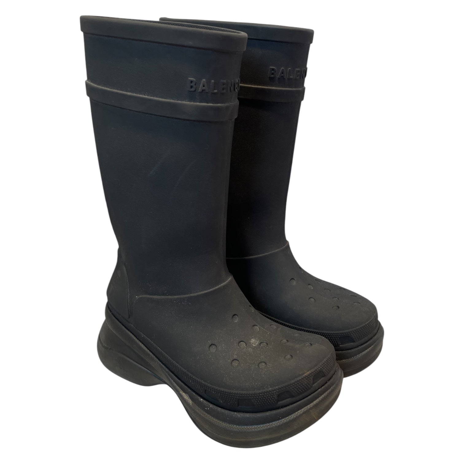 BALENCIAGA/crocs/Rain Boots/EU 42/BLK/ view 1