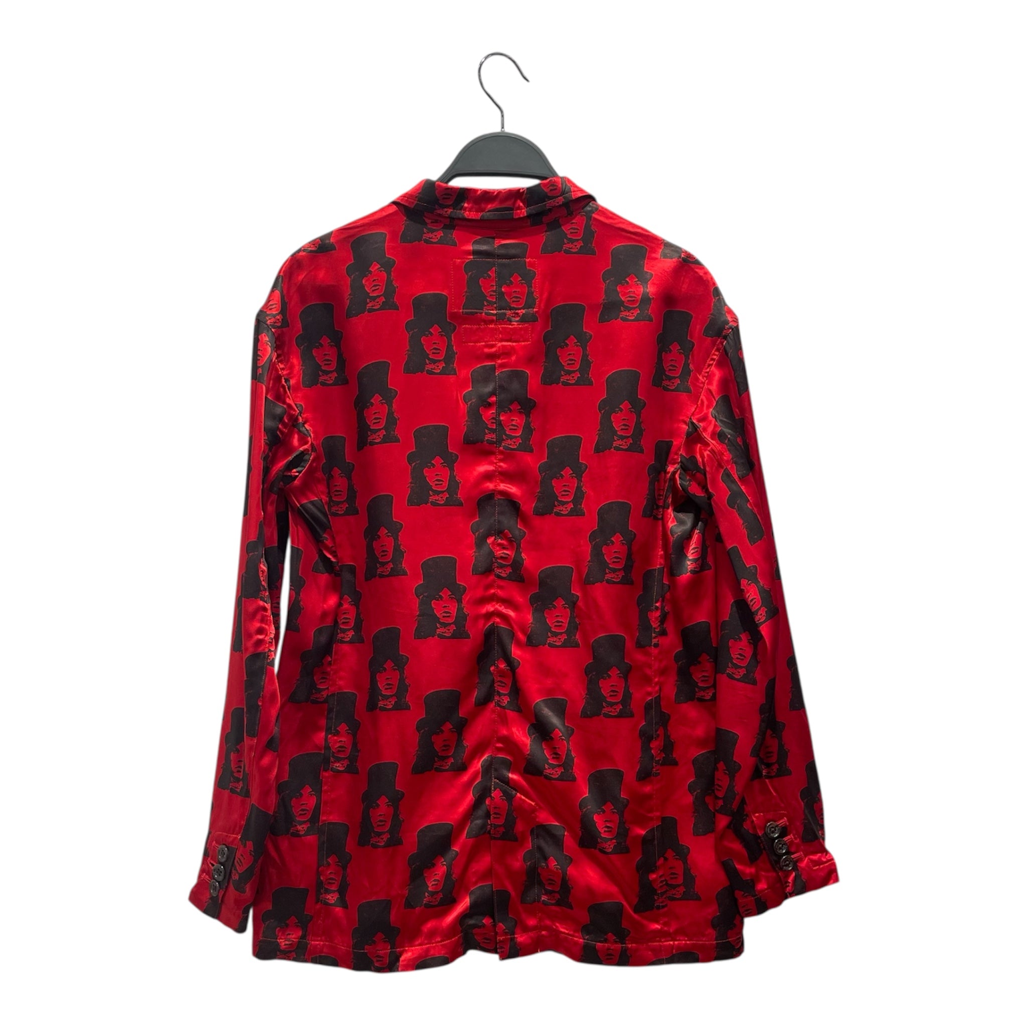 HYSTERIC GLAMOUR/Jacket/S/Graphic/Silk/RED/rolling stones blazer view 2