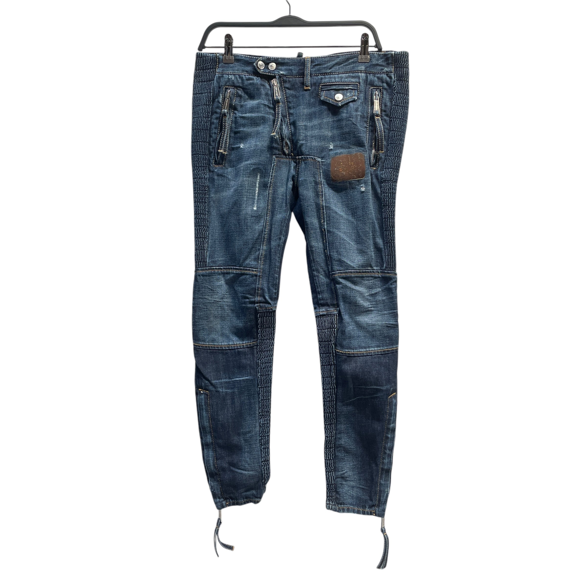 DSQUARED2/Skinny Pants/M/Cotton/IDG/DSQUARED2 SIDE ZIP BRWN PATCH view 1