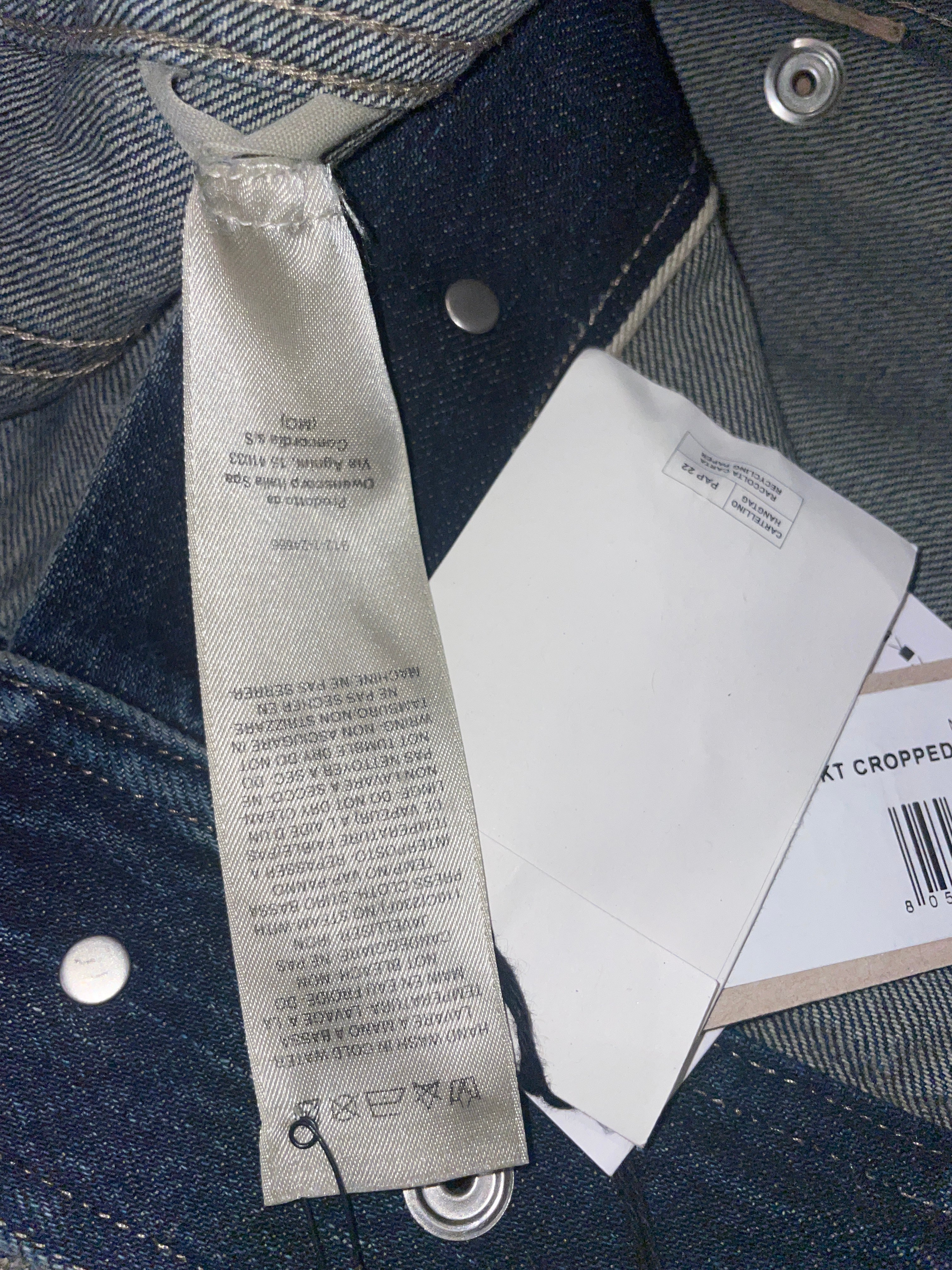 RICK OWENS DRKSHDW/Vest/XS/Cotton/BLU/BUTTON SNAPS/#DS01D1710 view 5