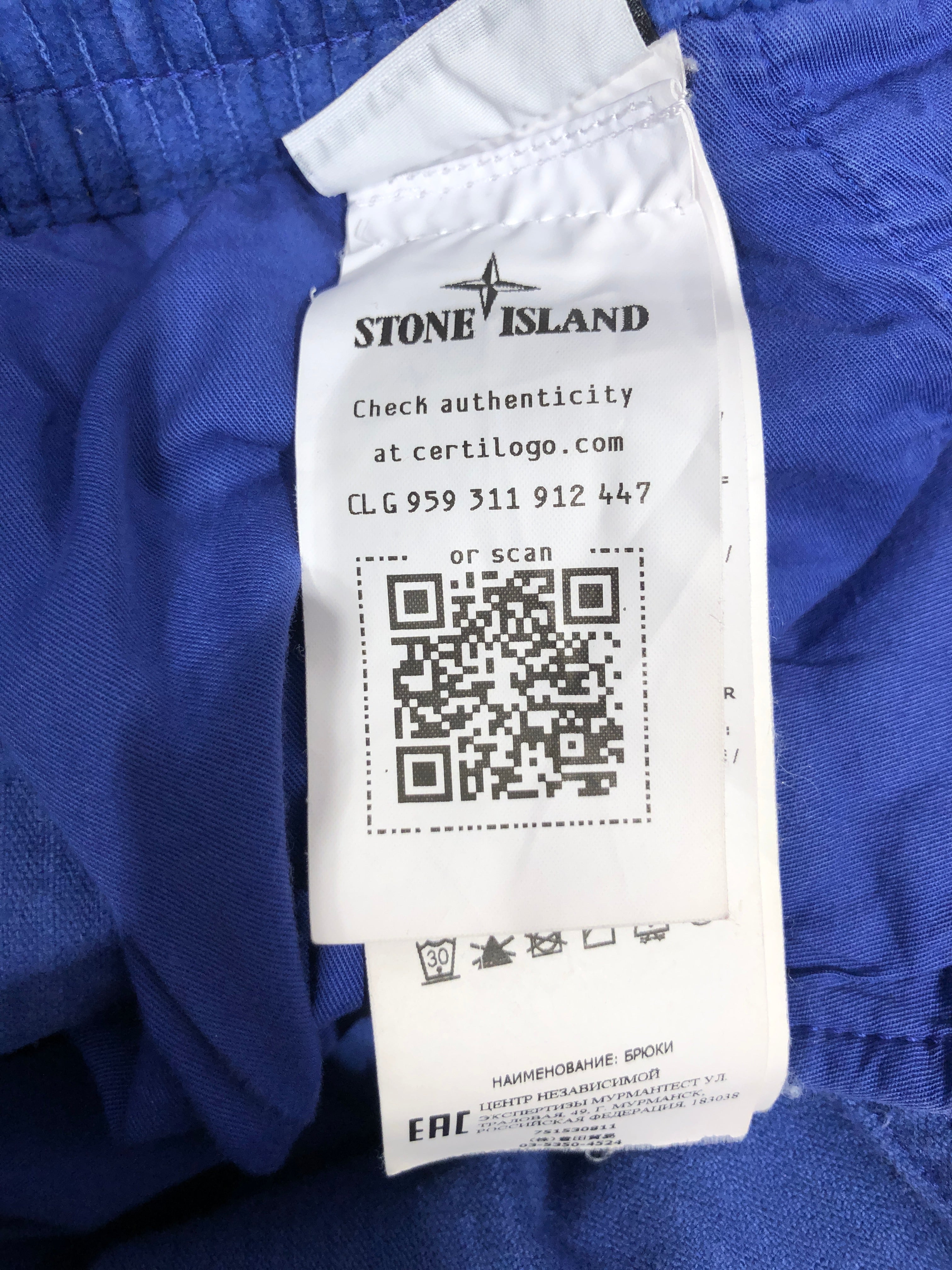 STONE ISLAND/Pants/32/Corduroy/BLU/ view 4