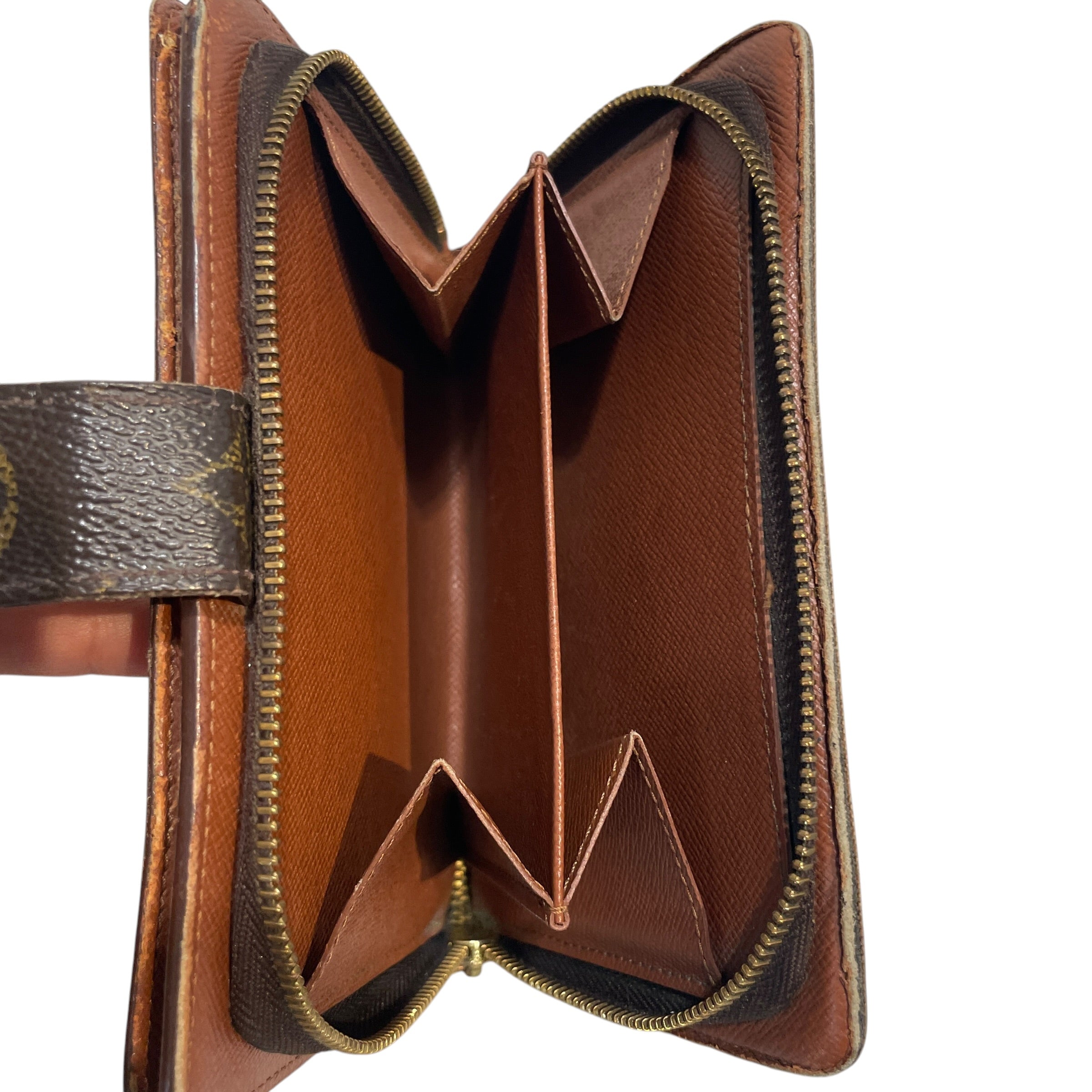 LOUIS VUITTON/Bifold Wallet/Monogram/Leather/BRW/Compact Zip Wallet view 6