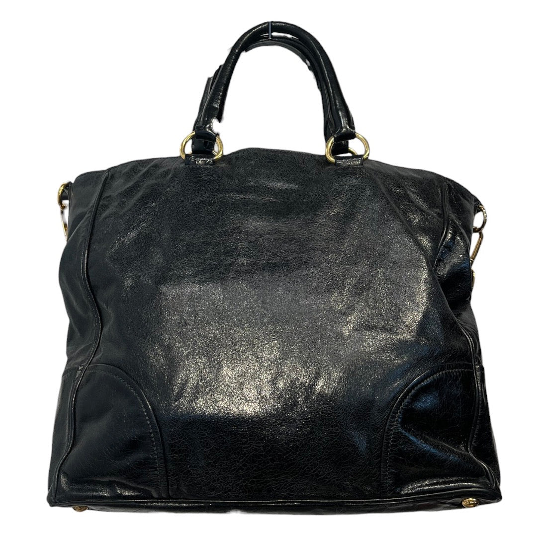 PRADA/Hand Bag/Leather/BLK/194 view 2