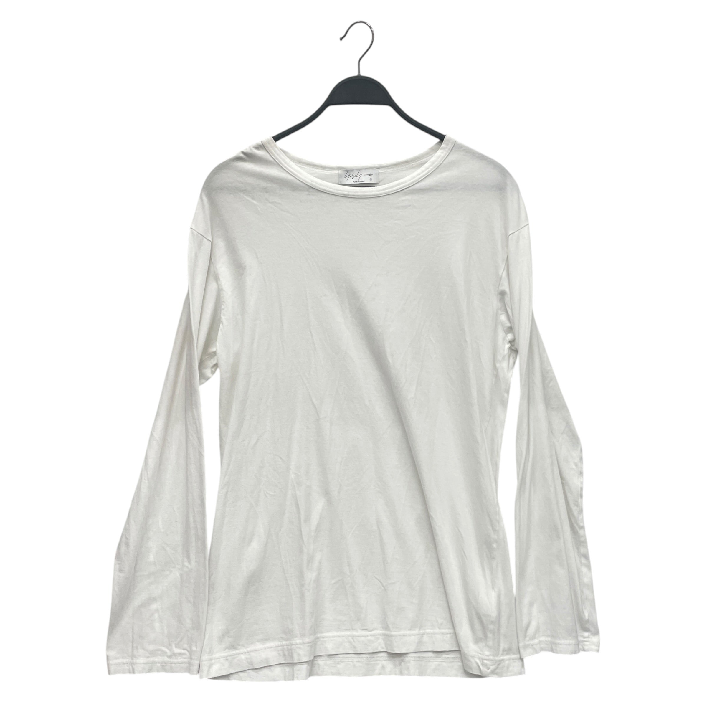 yohji yamamoto POUR HOMME/LS T-Shirt/3/Cotton/WHT/ view 1