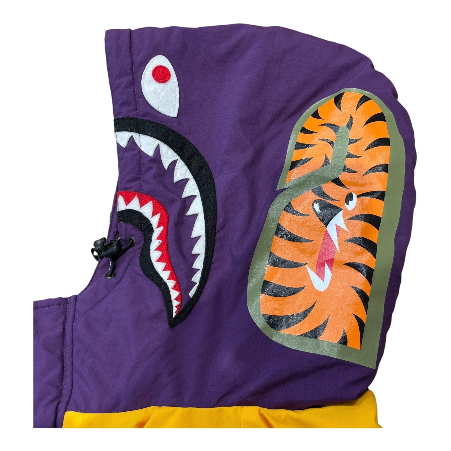A BATHING APE/Puffer Jkt/M/Polyester/PPL/Graphic/SDHARK BATTED view 4