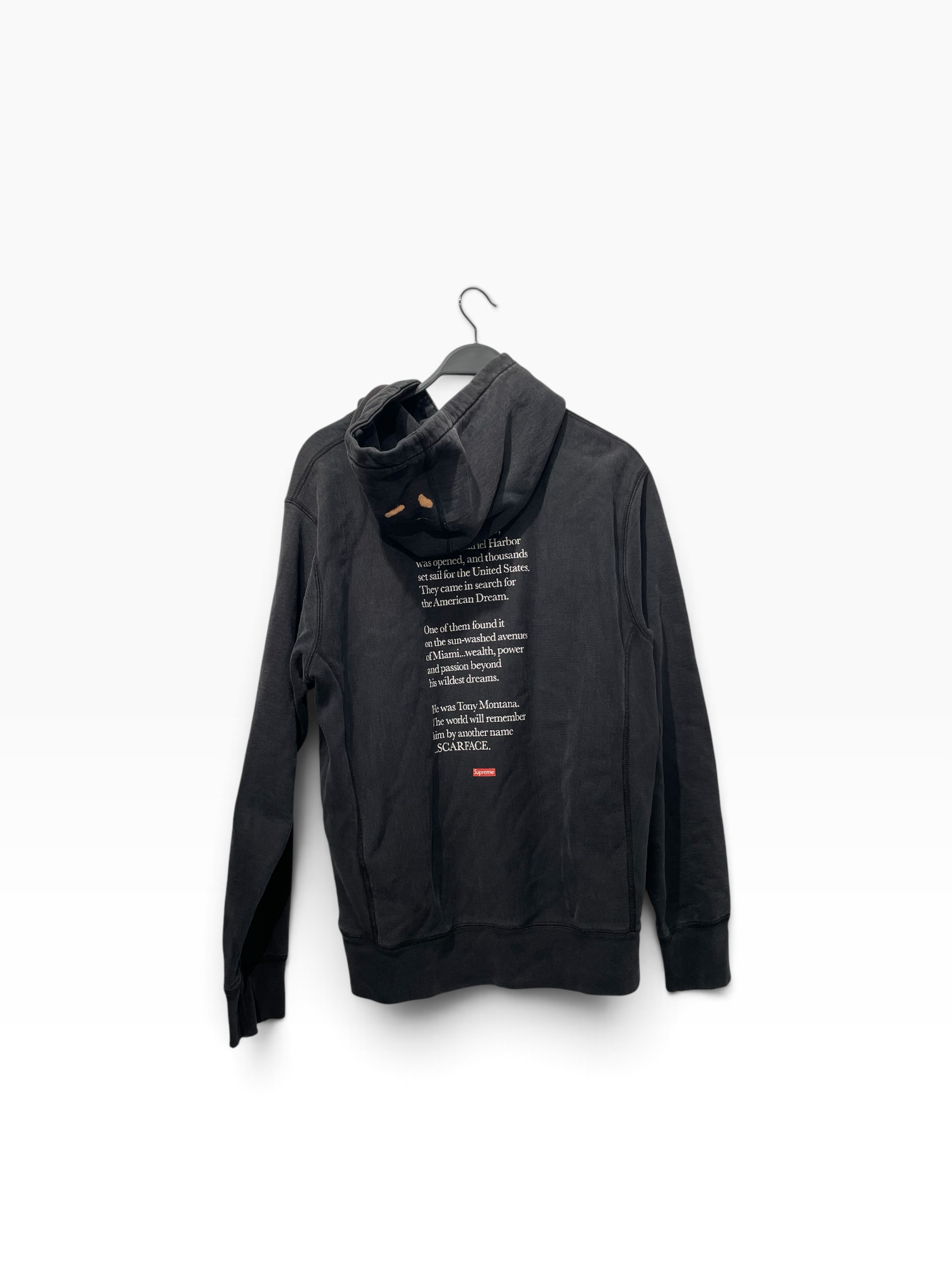 Supreme/Hoodie/L/Graphic/Cotton/BLK/SCARFACE view 2