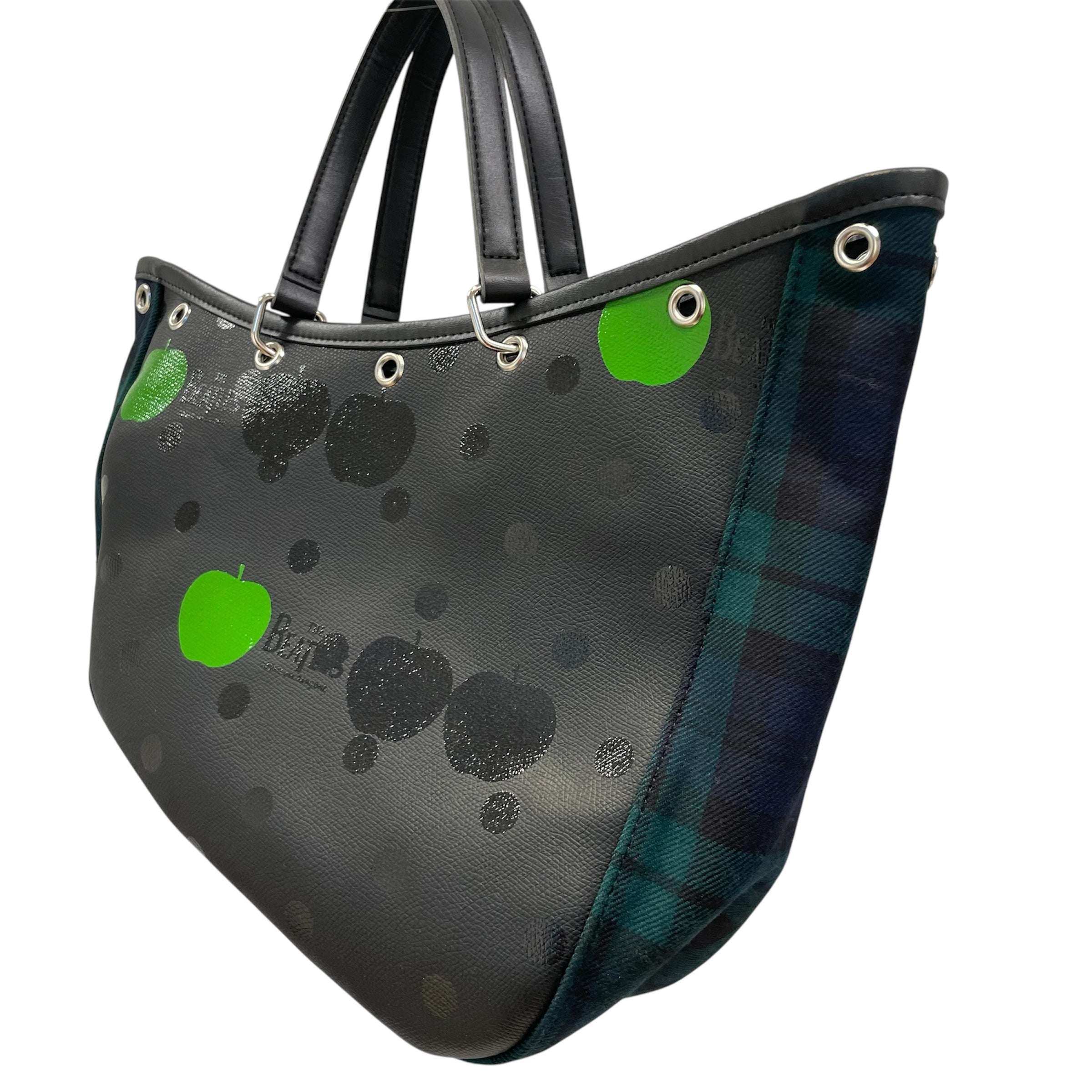 THE BEATLES COMME des GARCONS/Hand Bag/All Over Print/Leather/BLK/ view 4