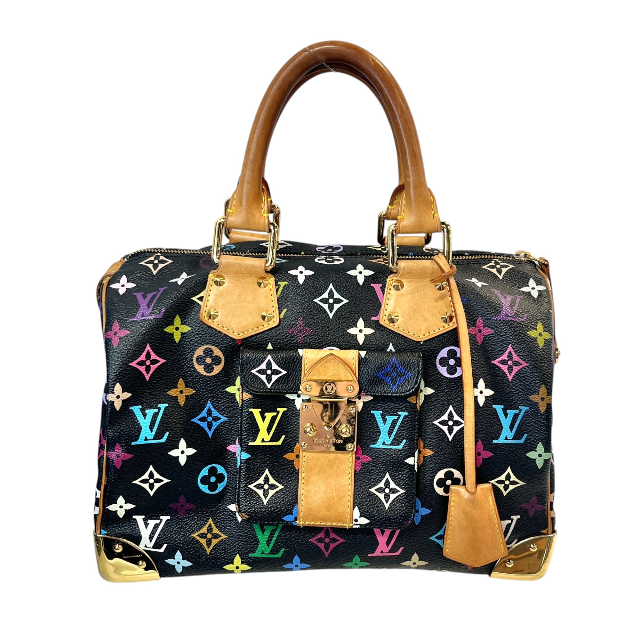 LOUIS VUITTON/Boston Bag/Monogram/BLK/MURAKAMI SPEEDY 30 MULTICOLOR view 1