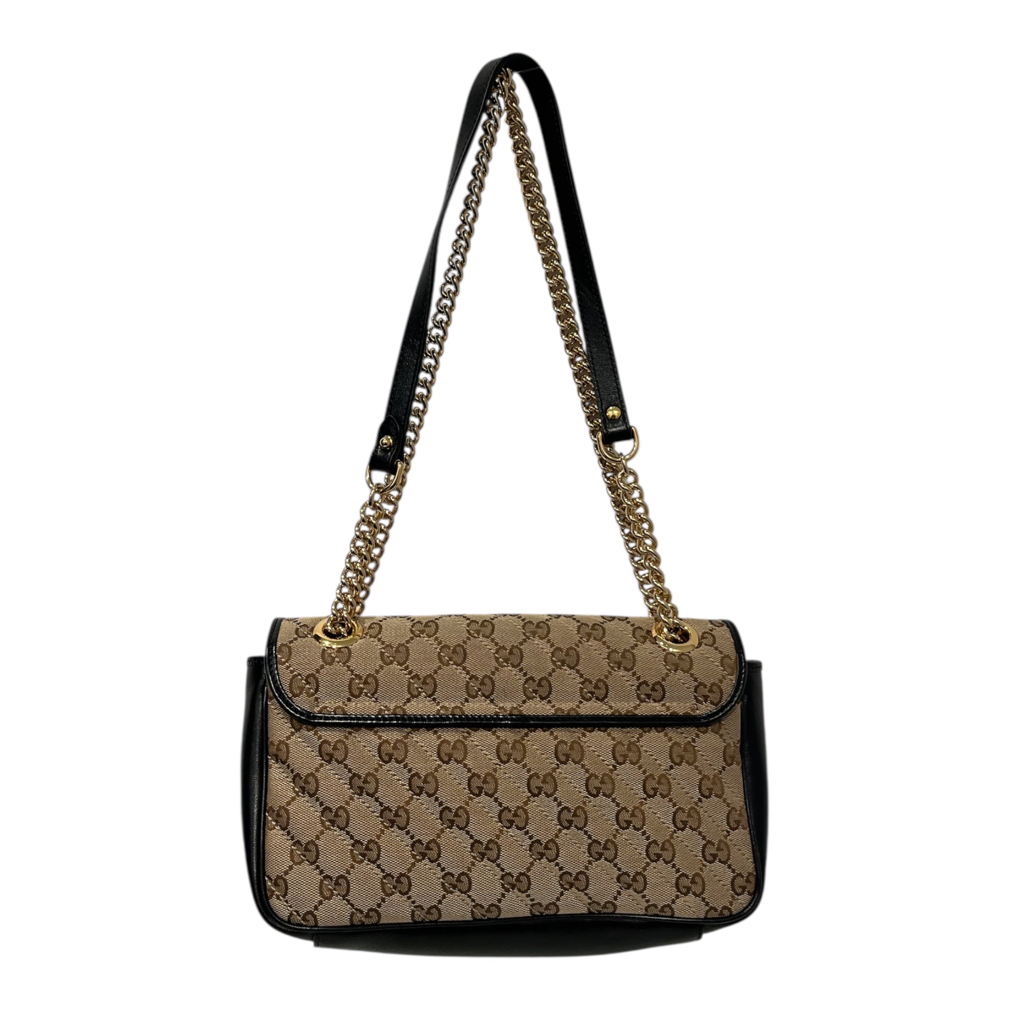 GUCCI/Cross Body Bag/Monogram/BRW/marmont cloth bag view 2