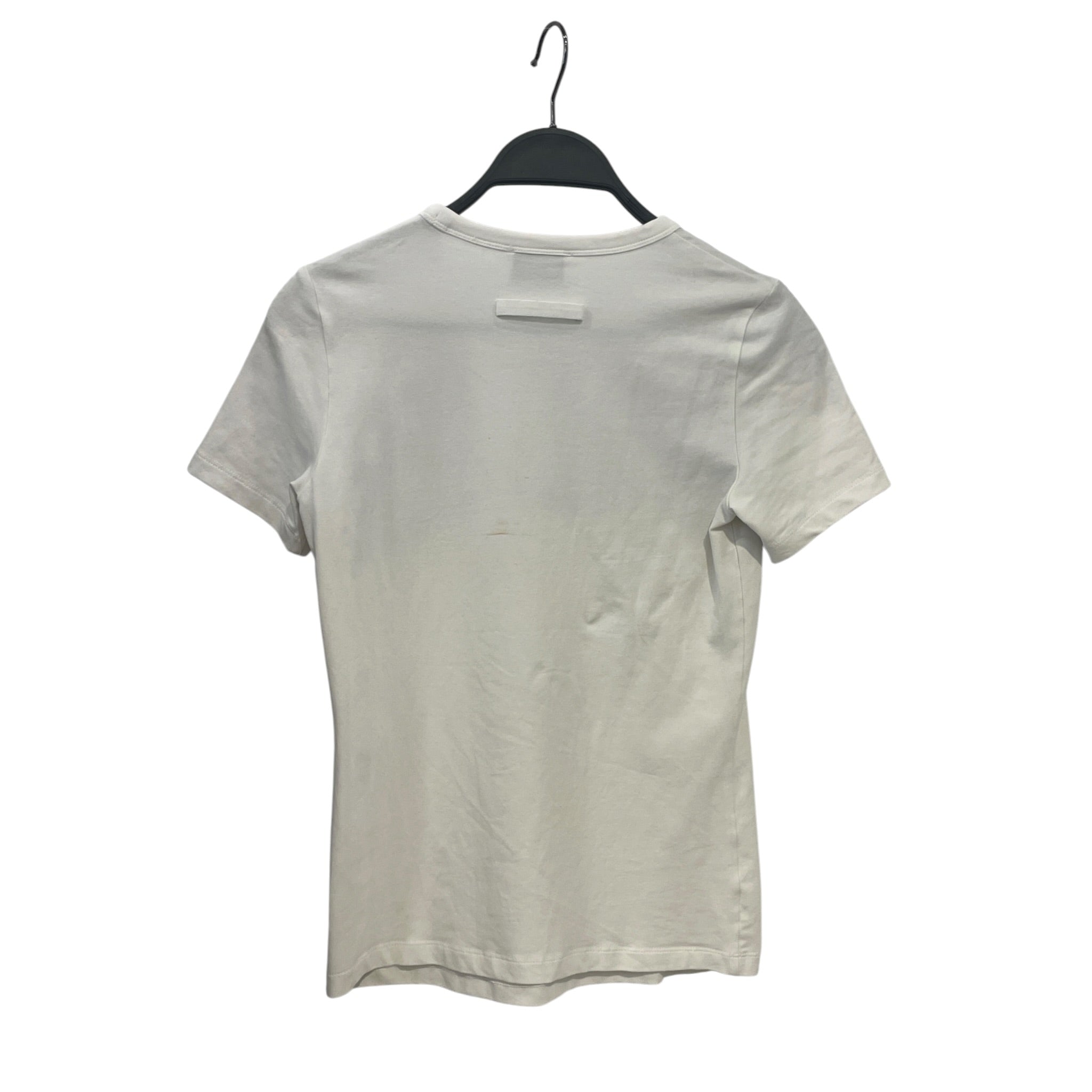 Jean Paul Gaultier/T-Shirt/S/Cotton/WHT/gaultier chest logo shirt S view 2