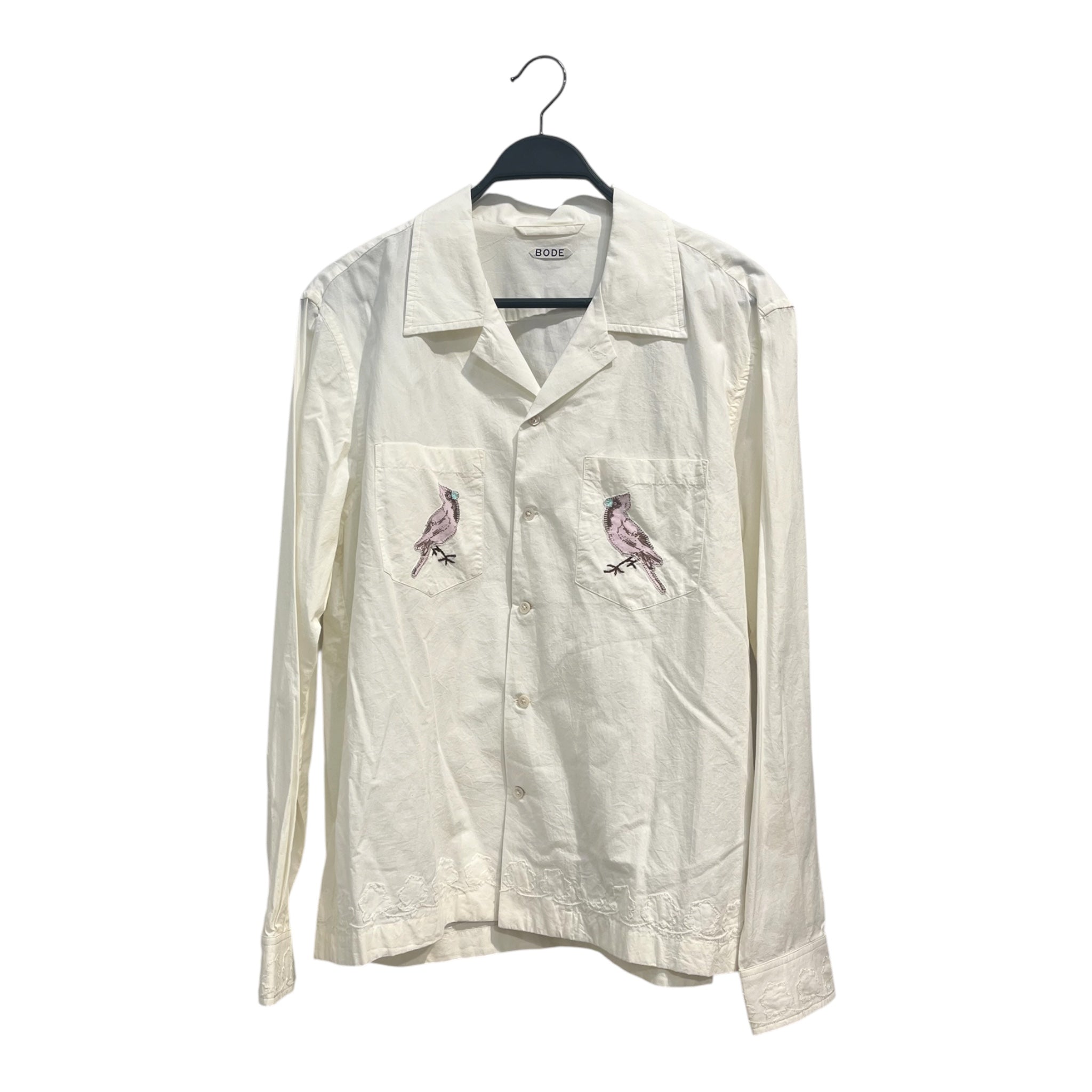 BODE/SS Shirt/L/Cotton/WHT/BIRD ON CHEST view 1