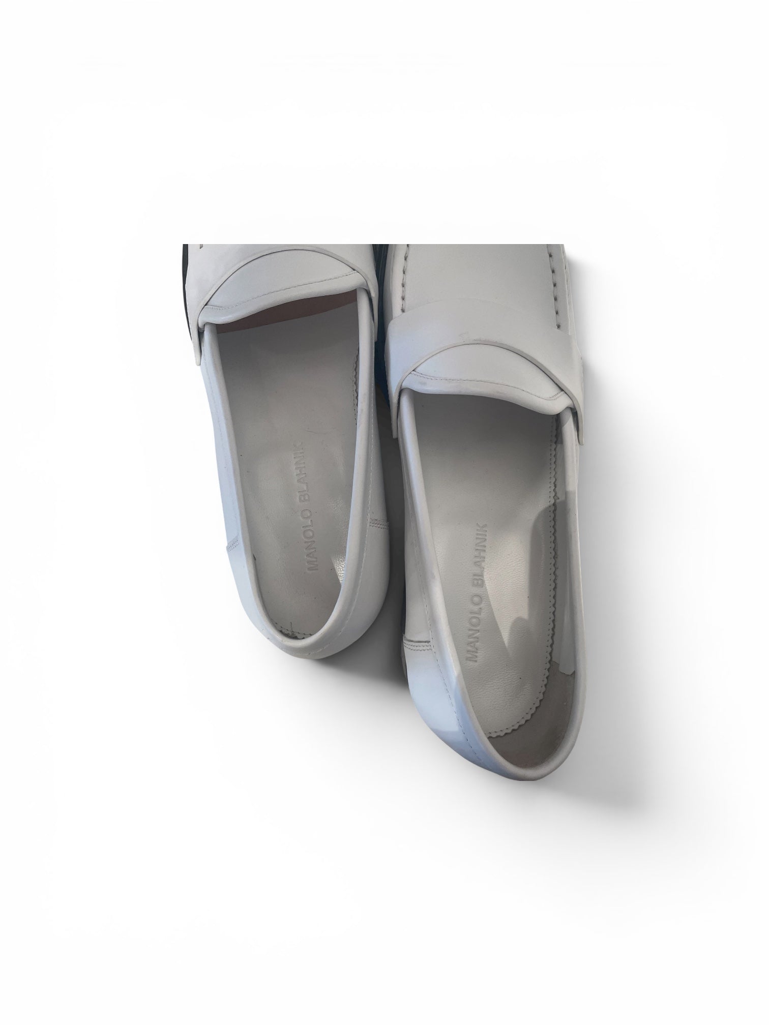MANOLO BLAHNIK/Loafers/EU 42/Leather/WHT/Leather Loafer view 3