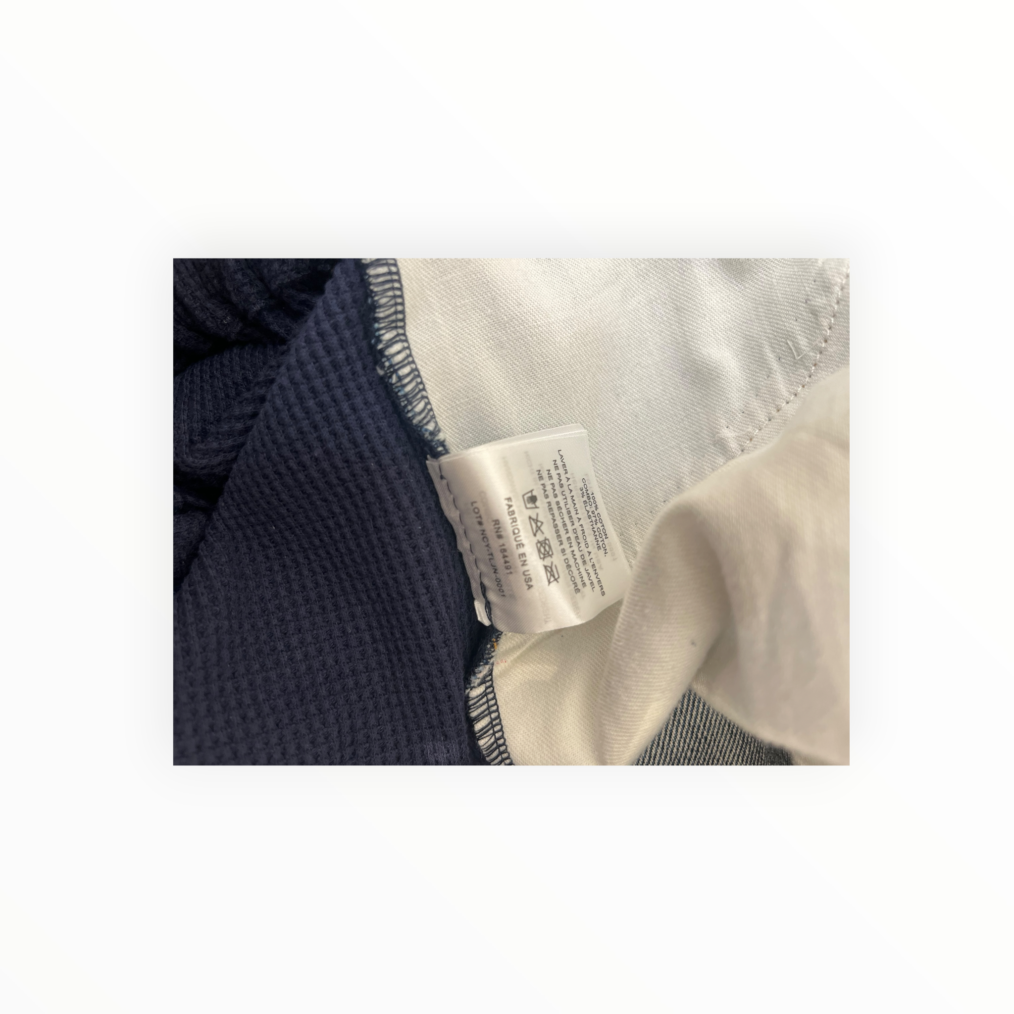 Telfar/Pants/L/Cotton/BLU/half denim hal sweatpant drpcr view 10