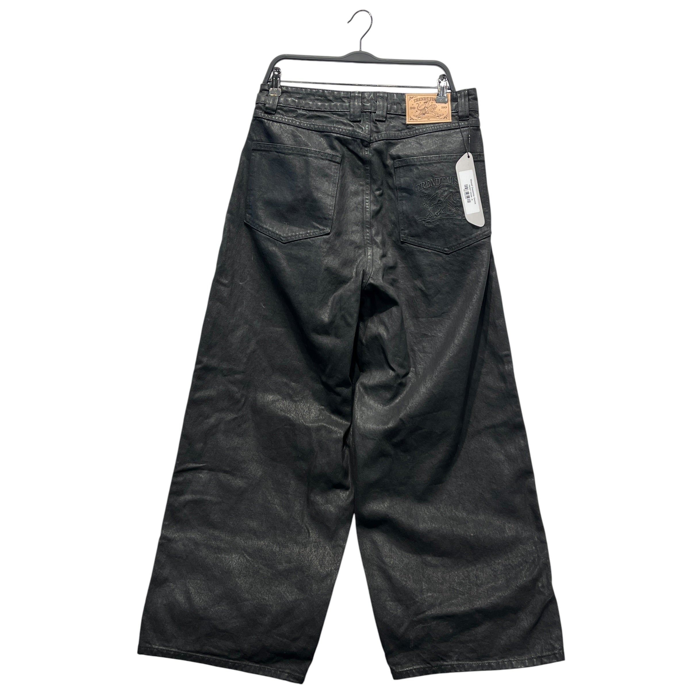 TRENDT VISION/Bootcut Pants/M/Cotton/BLK/double knee wax coated view 2