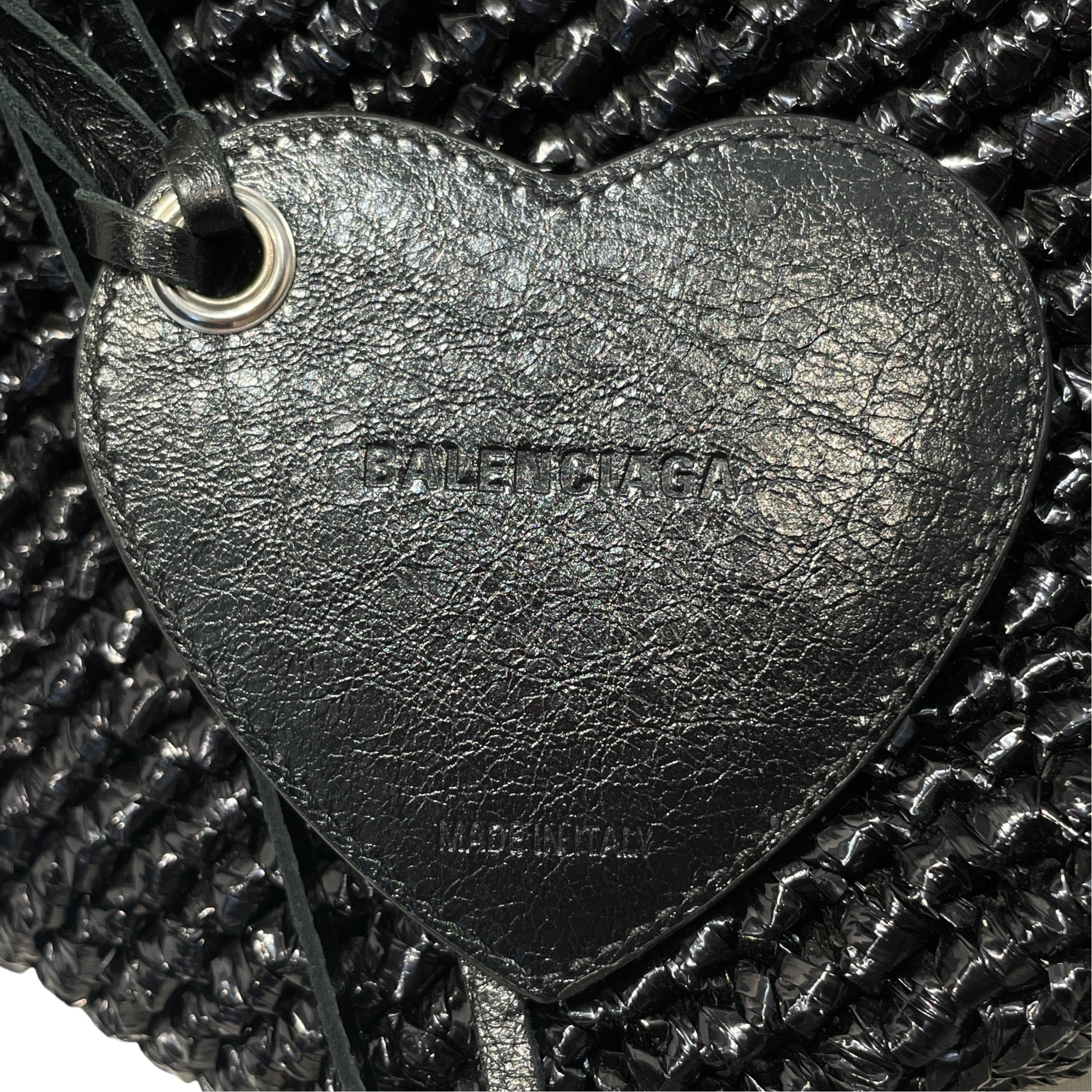 BALENCIAGA/Basket Bag/BLK/Raffia Le Cagole Panier view 5