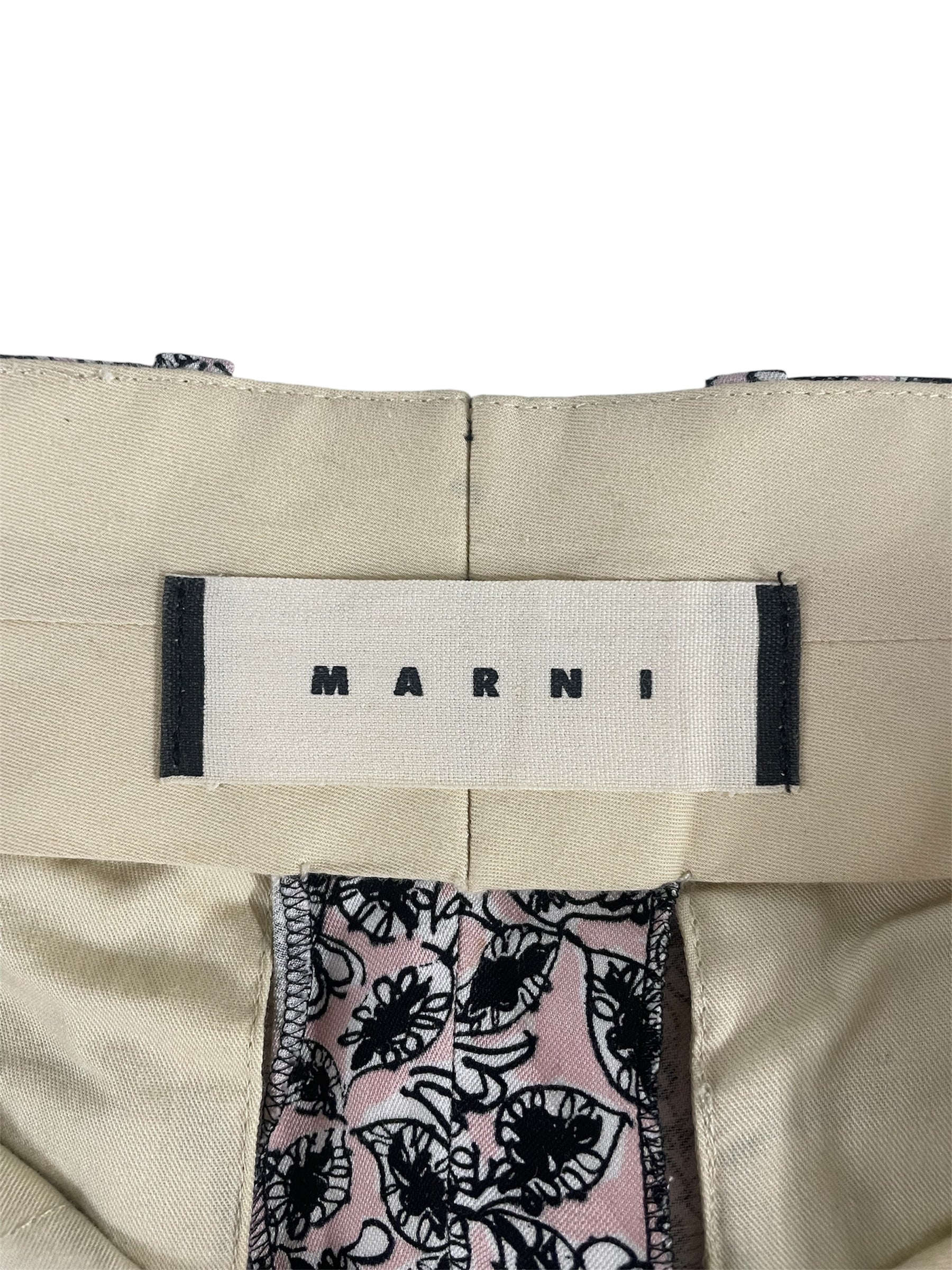 MARNI/Skinny Pants/46/All Over Print/Cotton/PNK/Chino/SKETCH FLORAL view 4