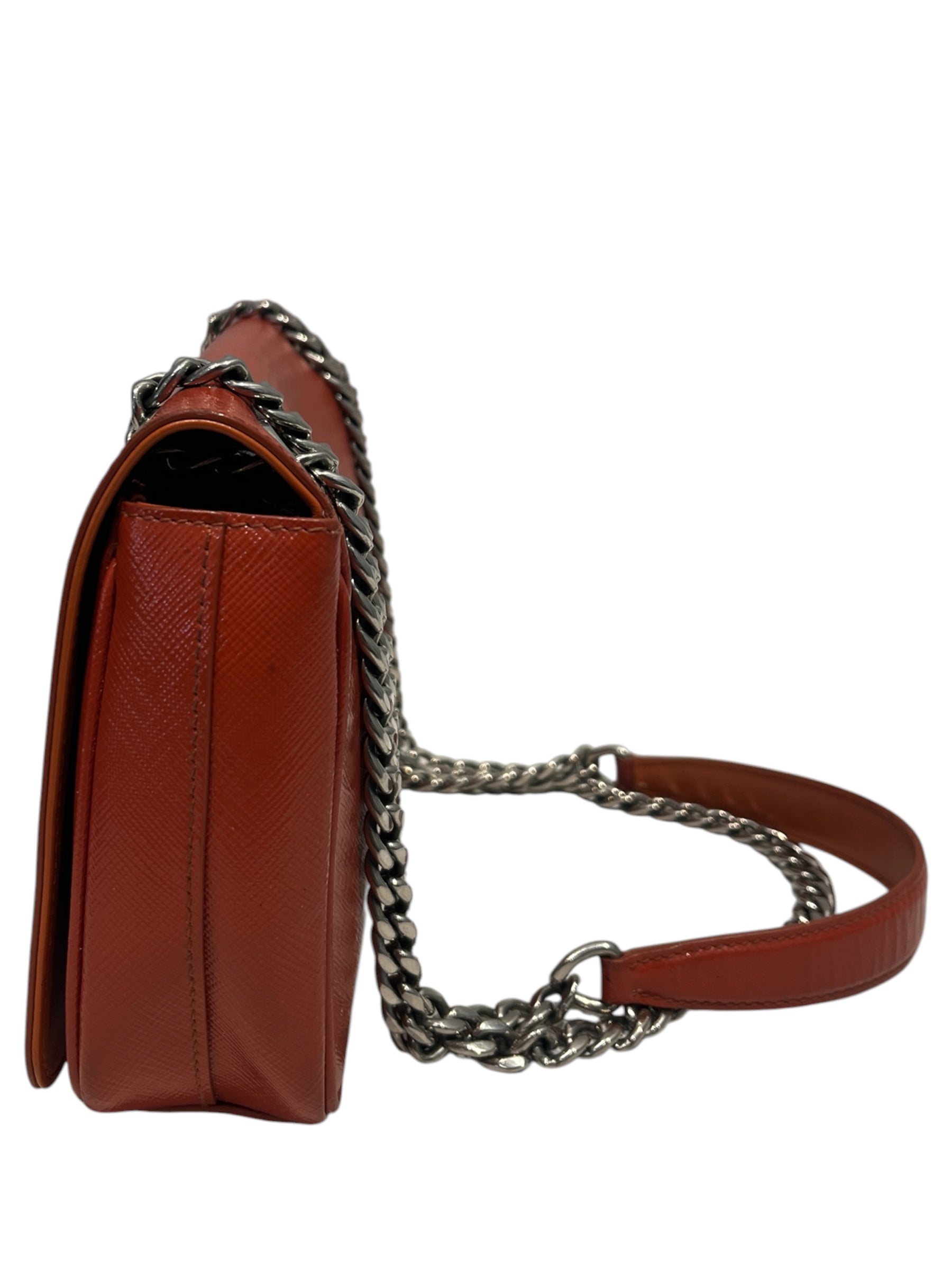 PRADA/Cross Body Bag/Leather/ORN/Saffiano Crossbody view 5
