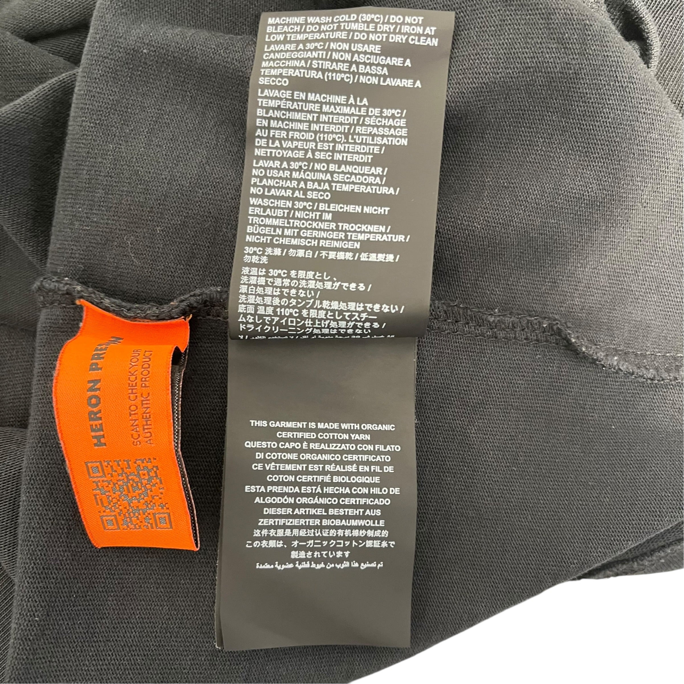 HERON PRESTON/T-Shirt/M/Cotton/BLK/MockNeck view 7
