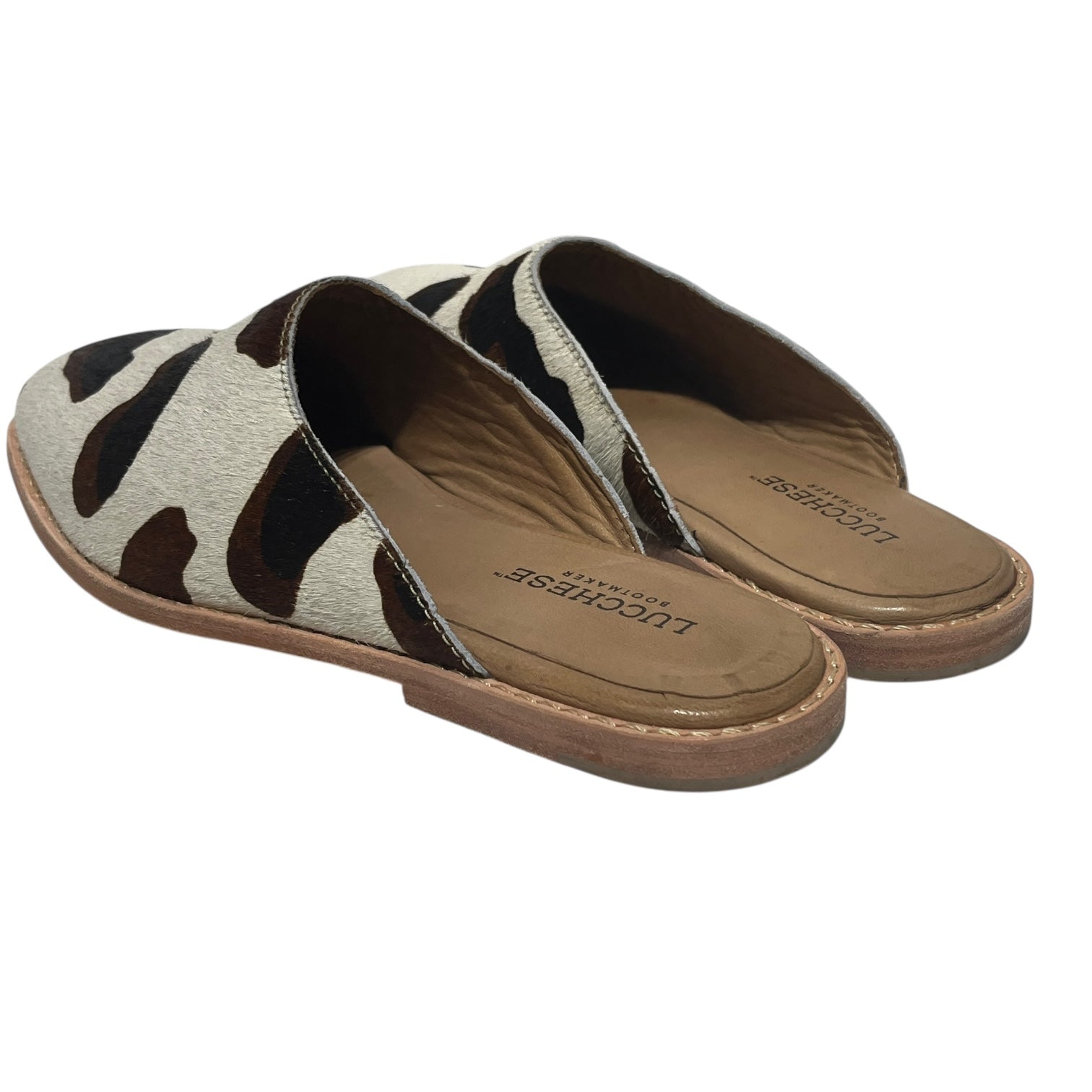 Lucchese/Loafers/US 8/Animal Pattern/Fake Fur/CRM/COWHIDE view 2